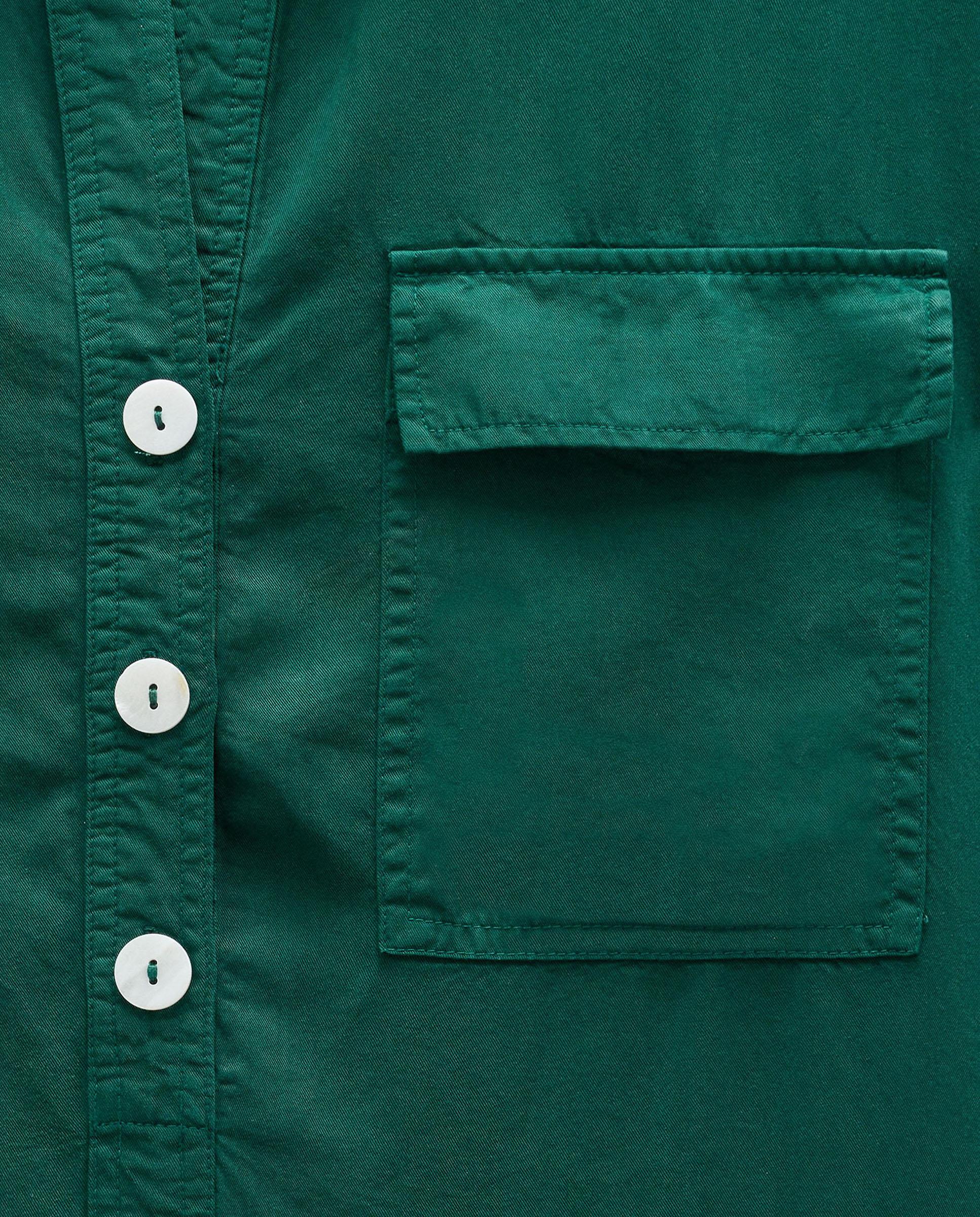 Vestido midi 100% liocel camisero con bolsillos frontales - Parfois - Verde Verde-5