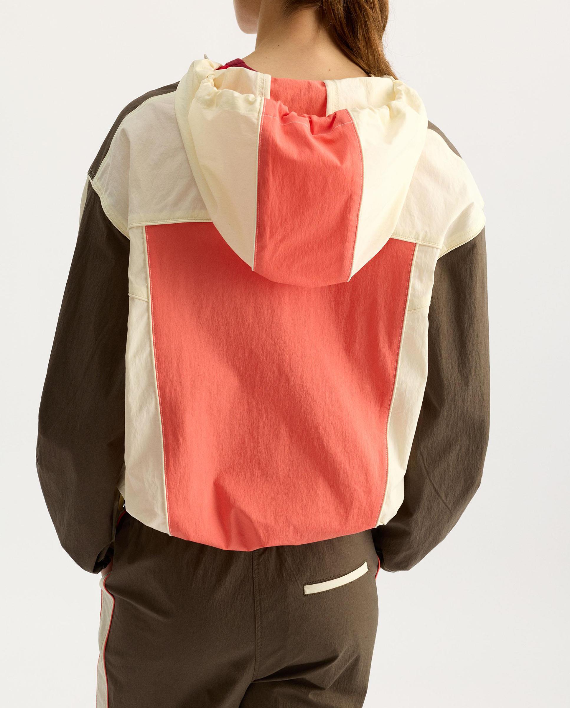 Chaqueta de mujer cortavientos con capucha y detalles a contraste - Parfois - Multicolor Multicolor-4
