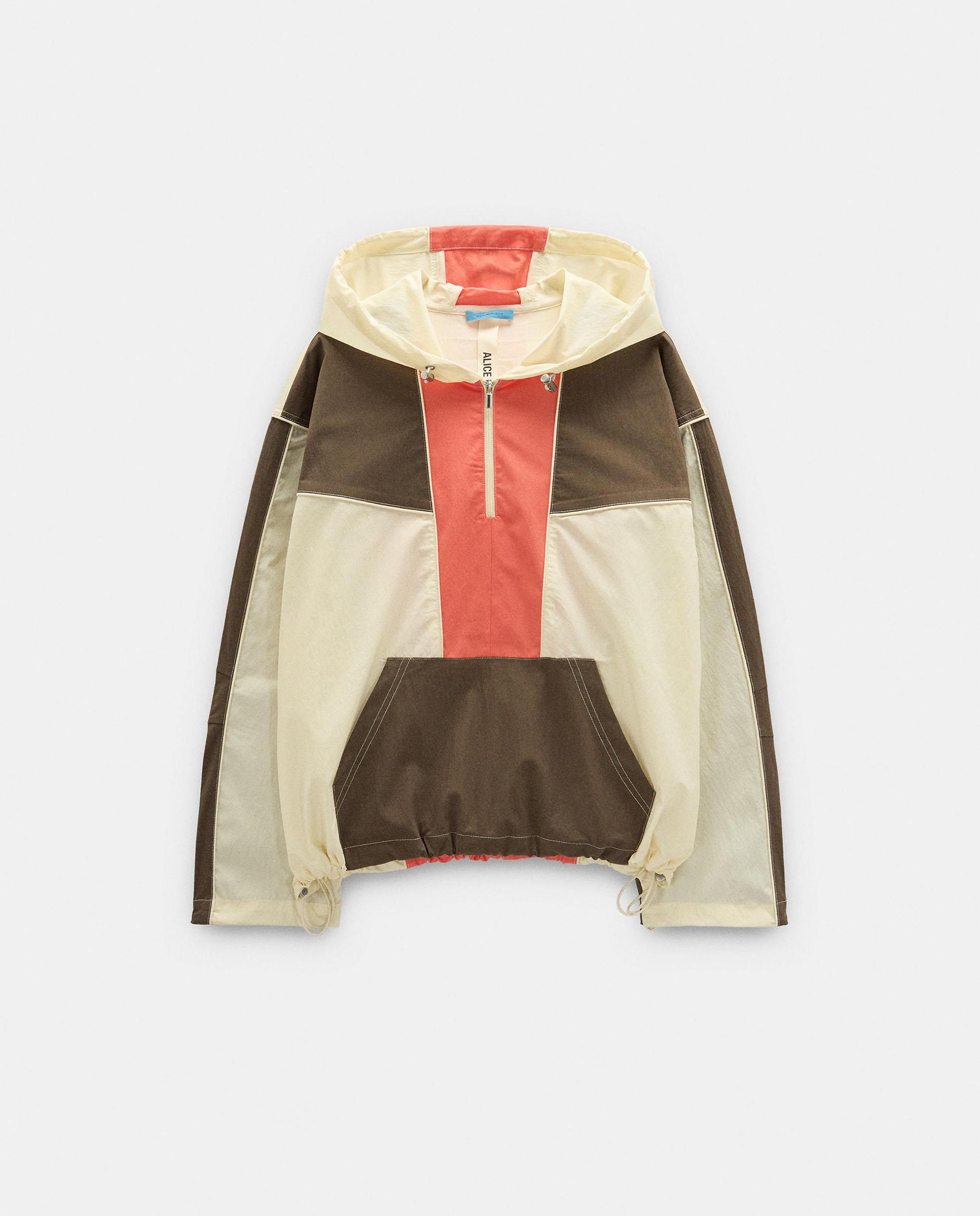 Chaqueta de mujer cortavientos con capucha y detalles a contraste - Parfois - Multicolor Multicolor-7