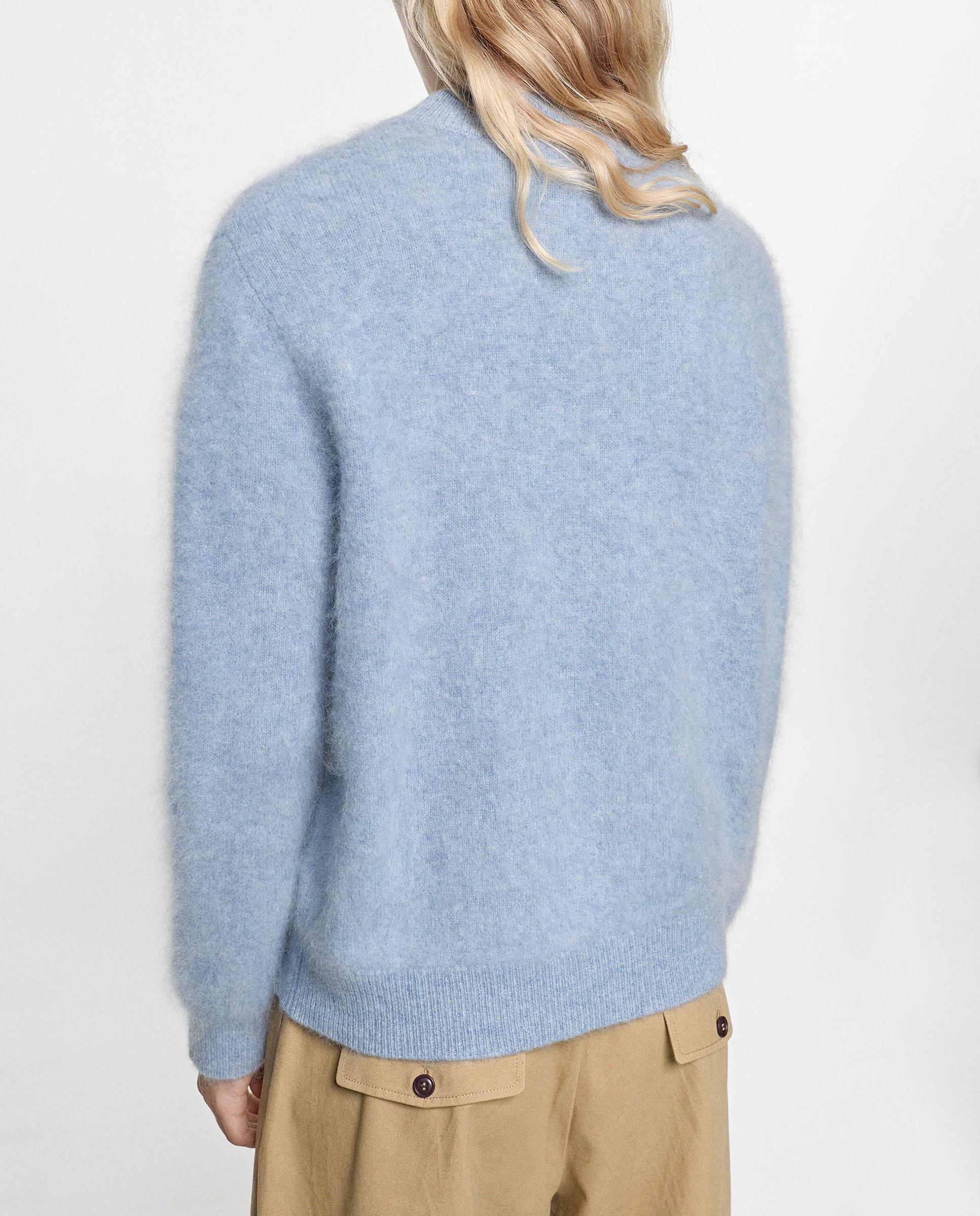 Jersey de mujer 100% lana en liso - Parfois - Azul Azul-4
