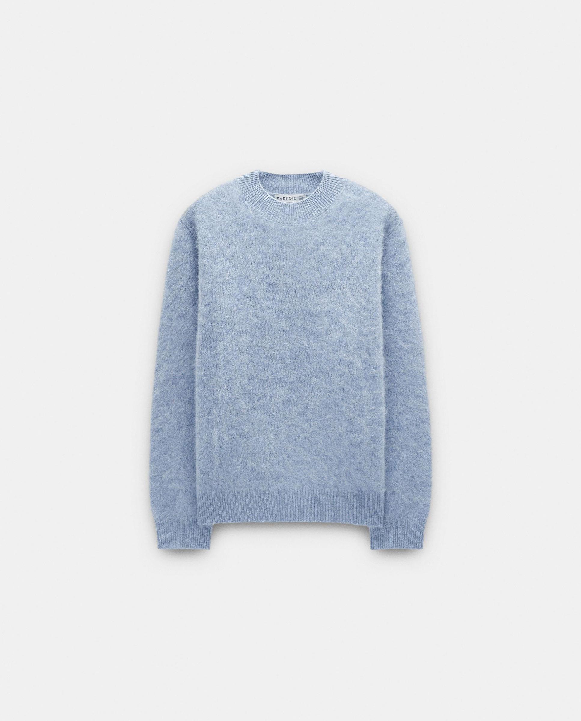 Jersey de mujer 100% lana en liso - Parfois - Azul Azul-6