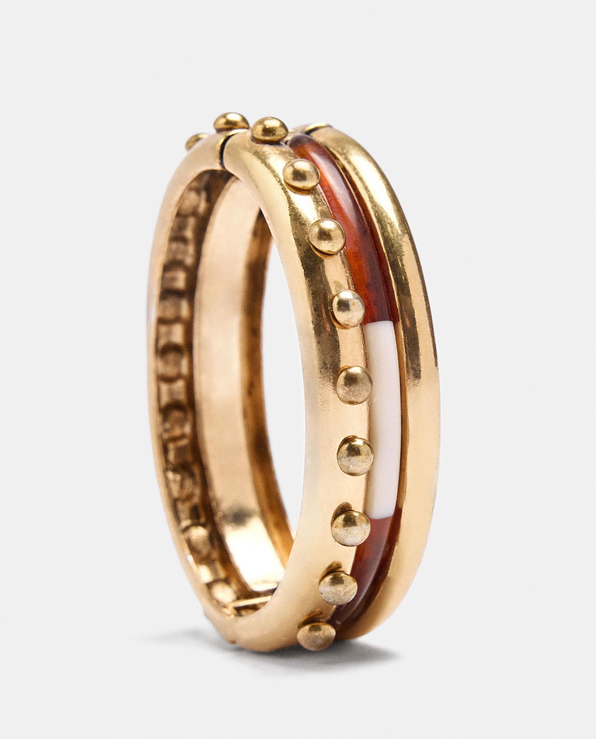 Imagen 2 de Pulsera rígida con cuentas decorativas - Parfois - Multicolor Multicolor