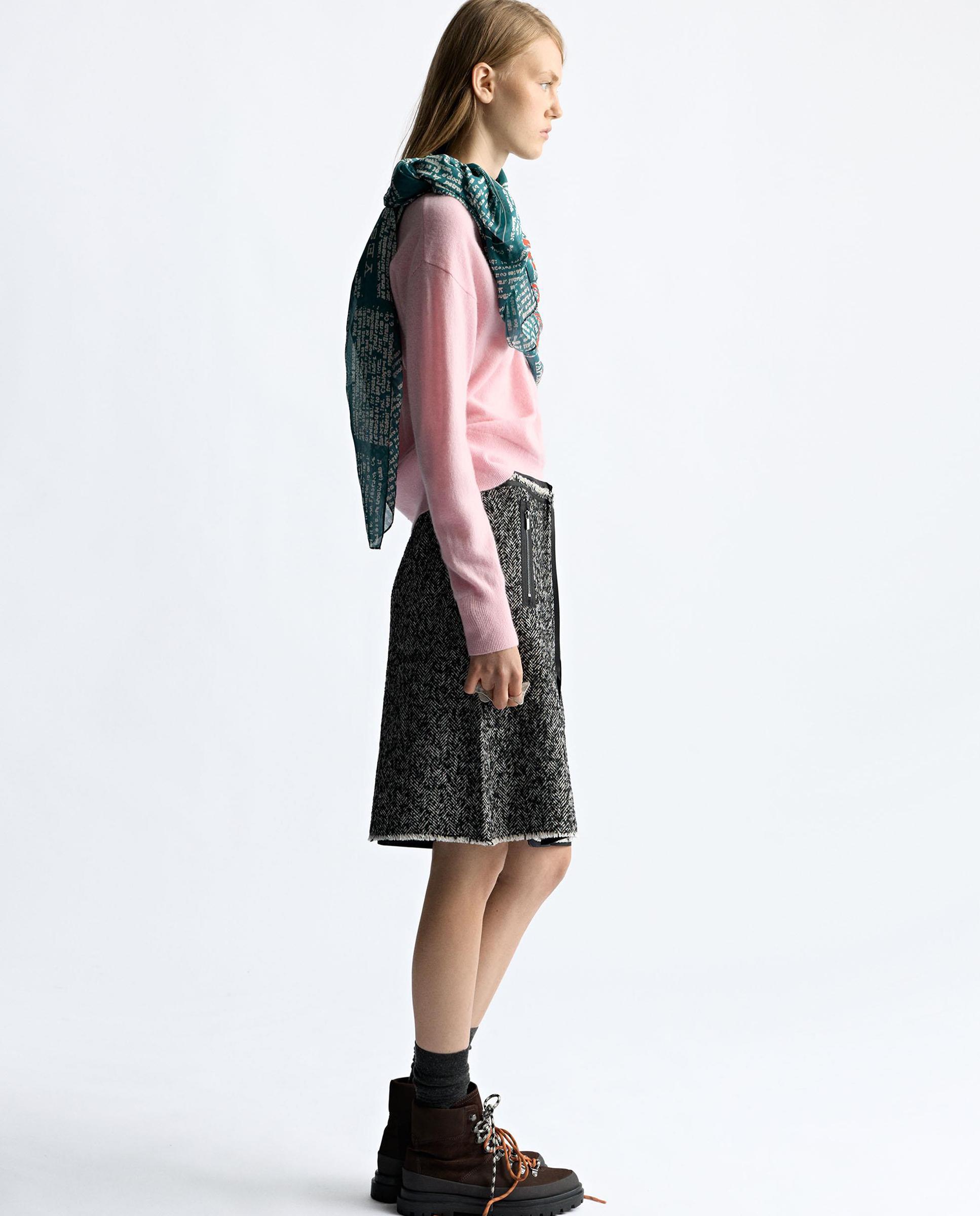 Falda corta con estampados - Parfois - Negro Negro-3