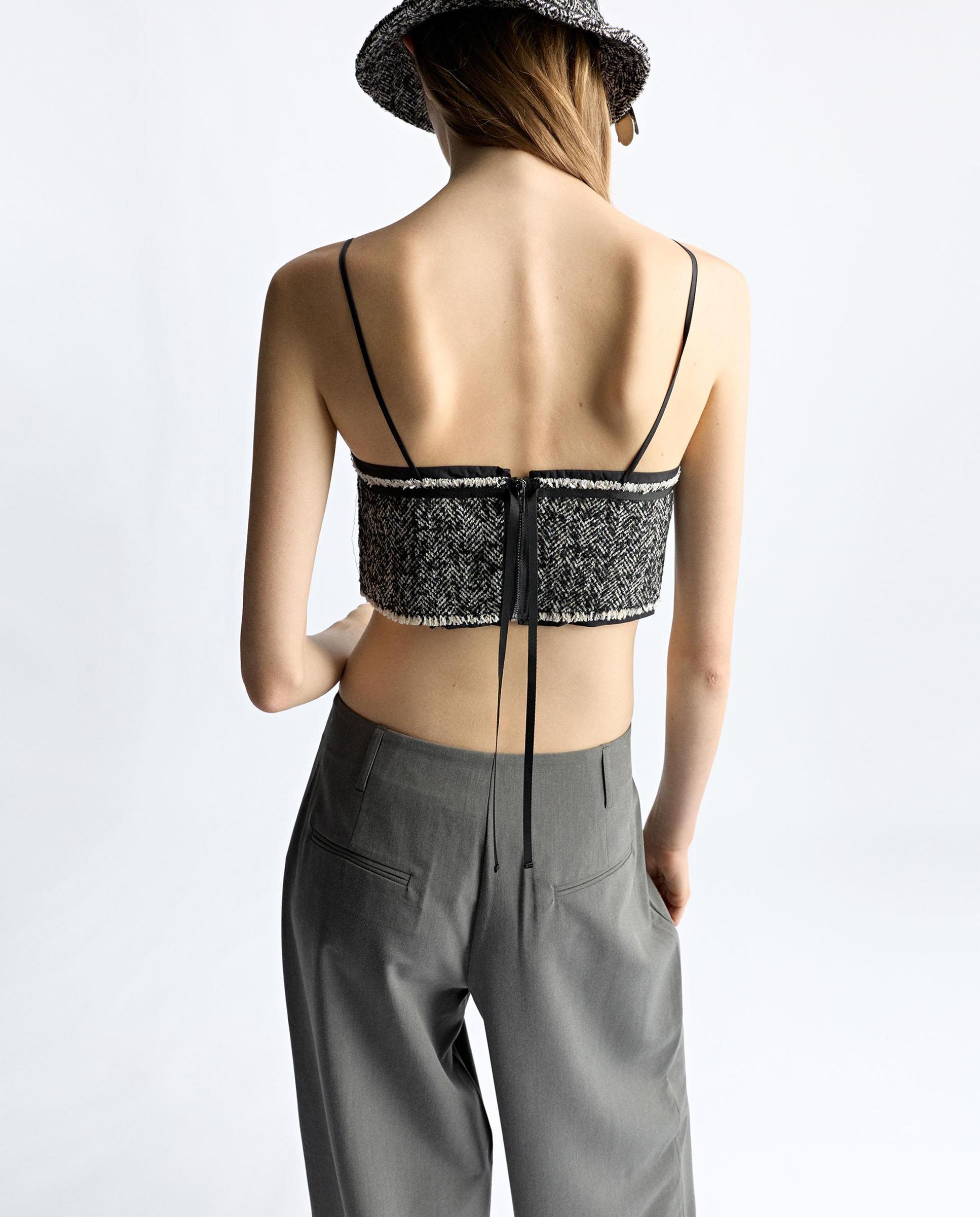 Top de mujer de tirantes con estampados - Parfois - Negro Negro-4