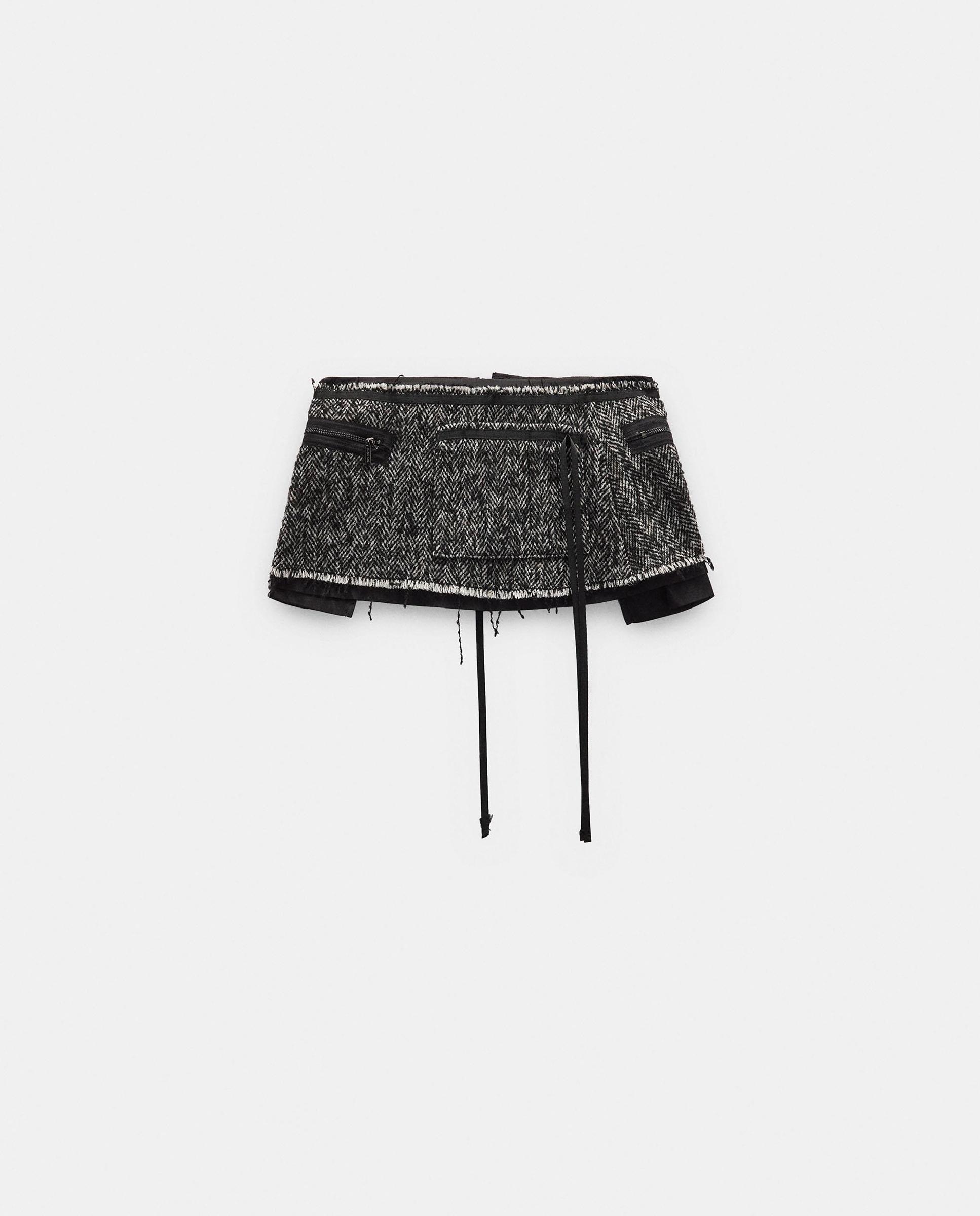 Falda corta mini con estampados - Parfois - Negro Negro-6