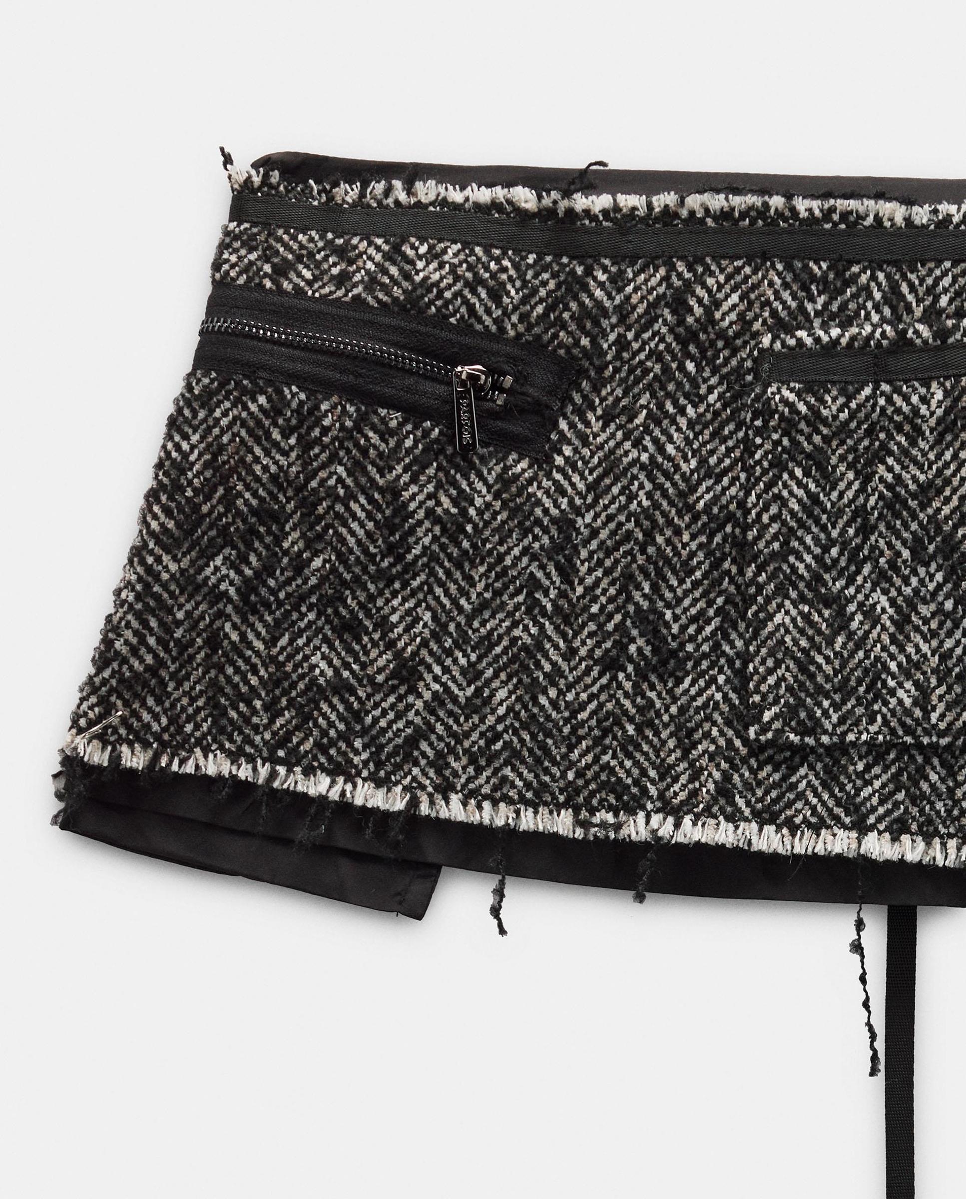 Falda corta mini con estampados - Parfois - Negro Negro-5