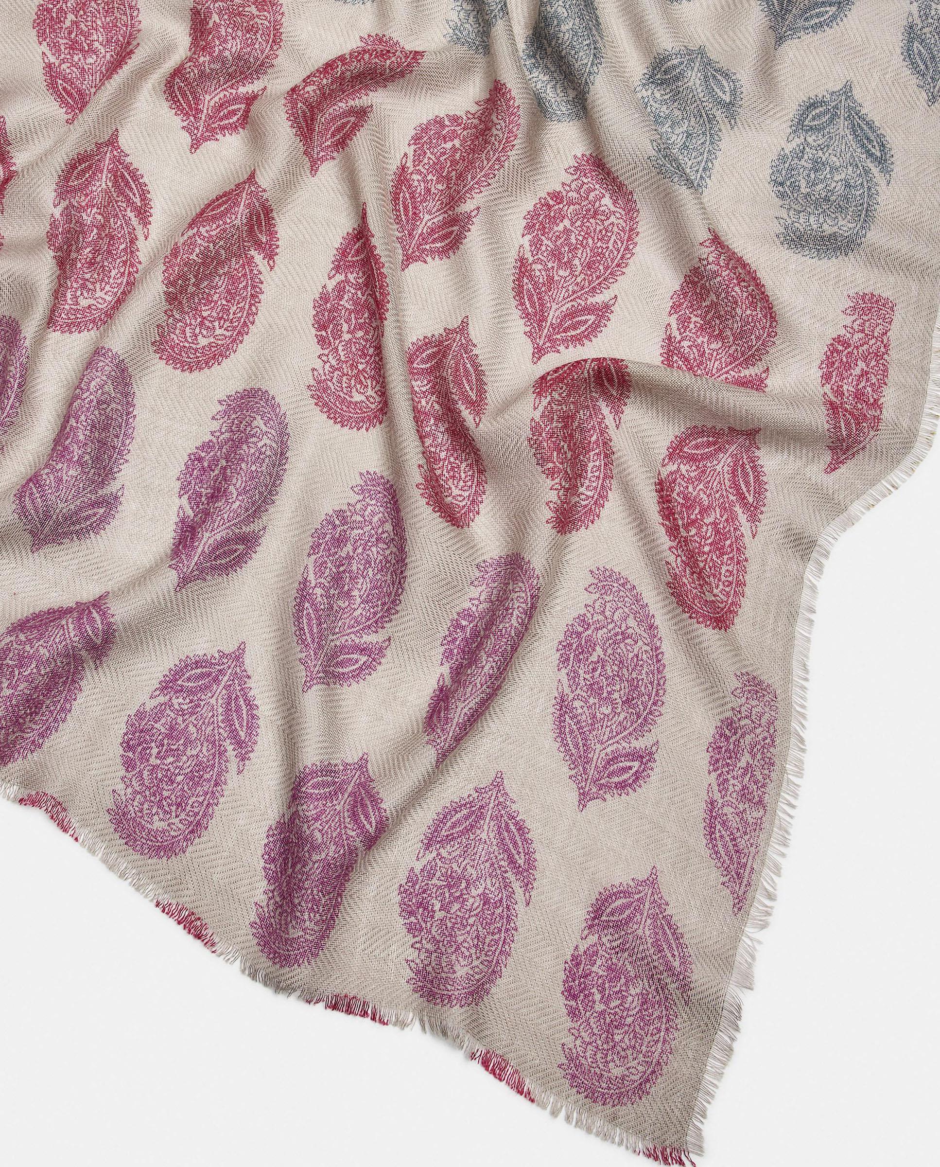 Pañuelo con pespuntes y estampado paisley - Parfois - Verde Verde-3