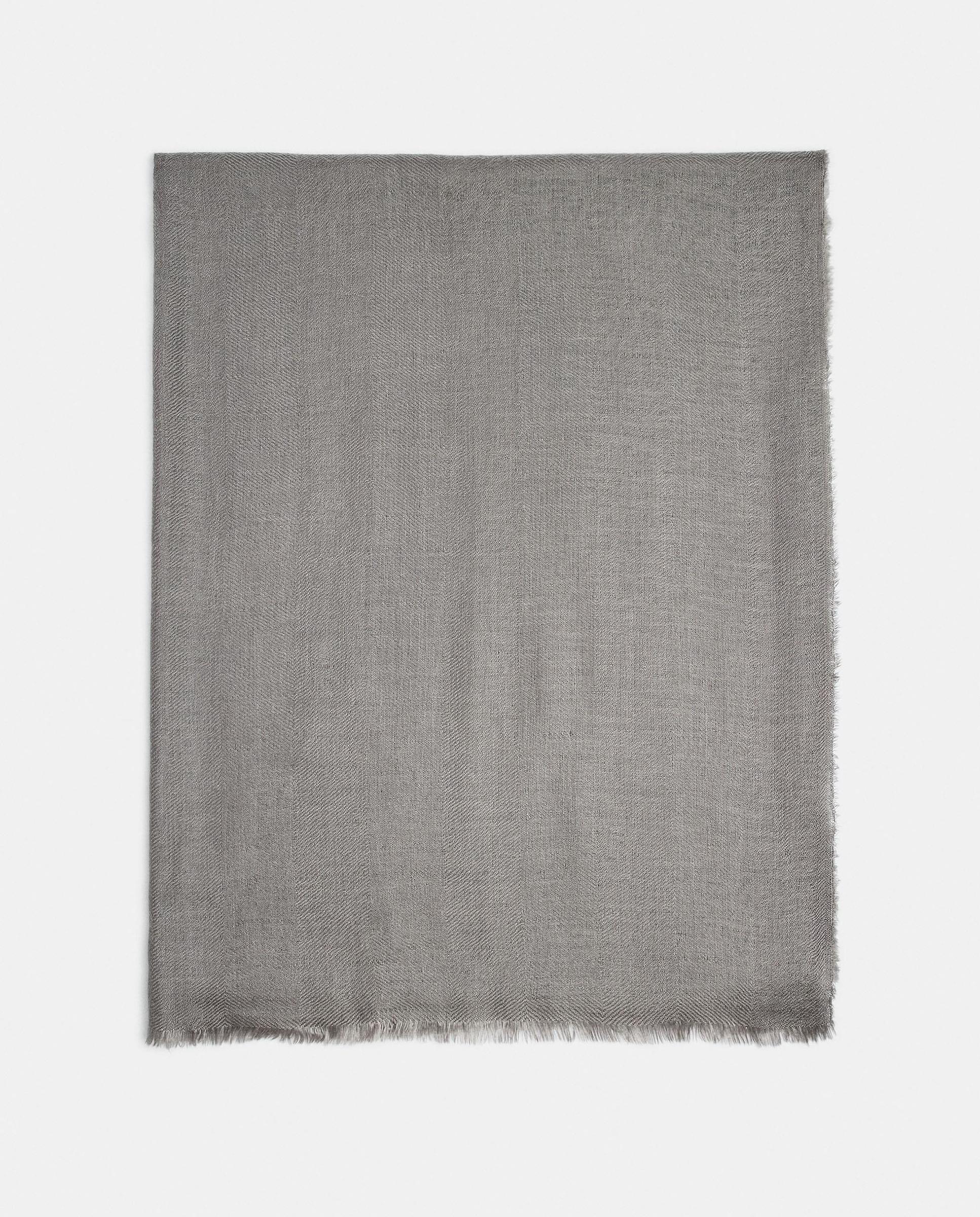 Pañuelo con pespuntes en liso - Parfois - Gris Gris-1