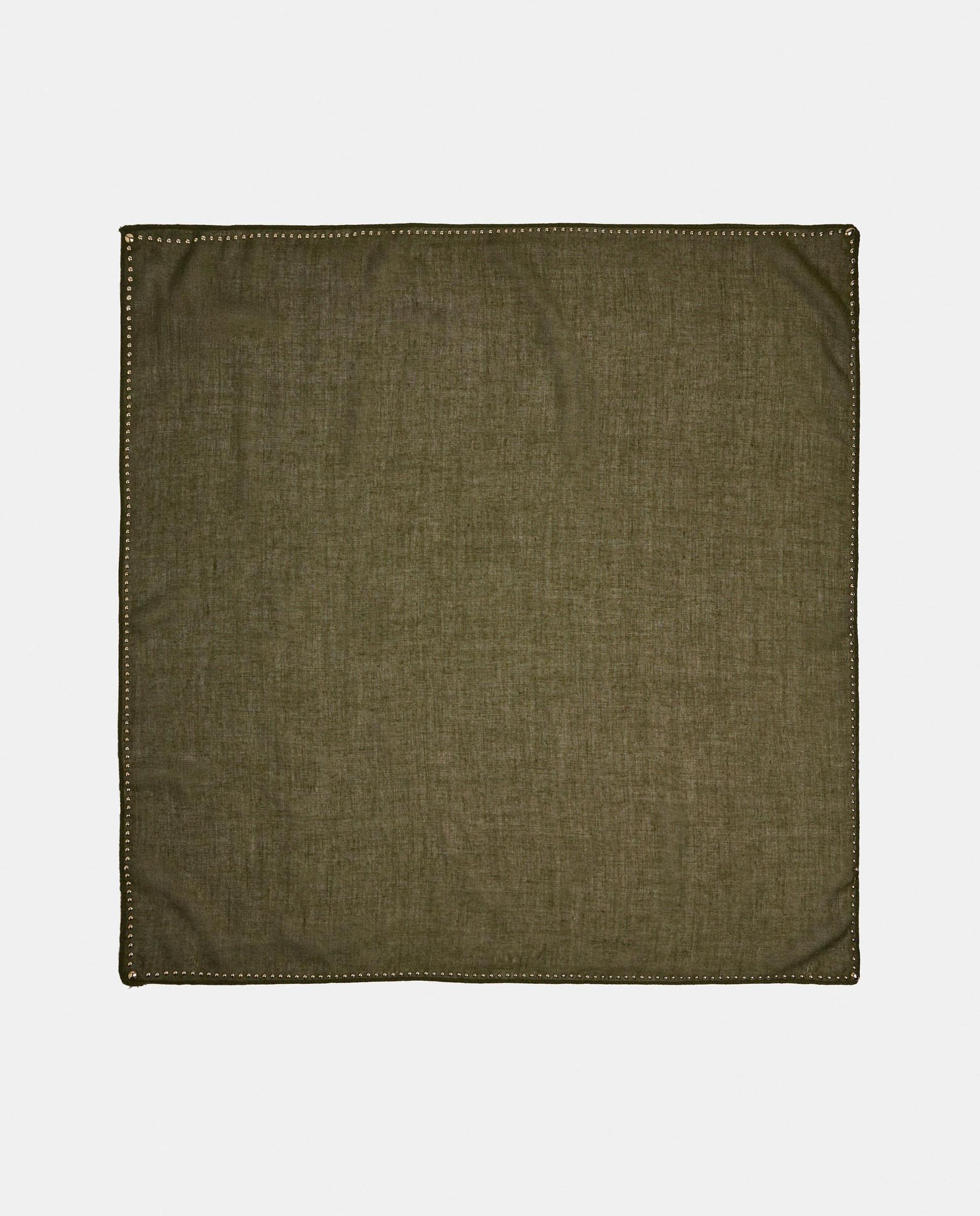 Pañuelo para el pelo cuadrado con minitachuelas - Parfois - Verde Verde-1