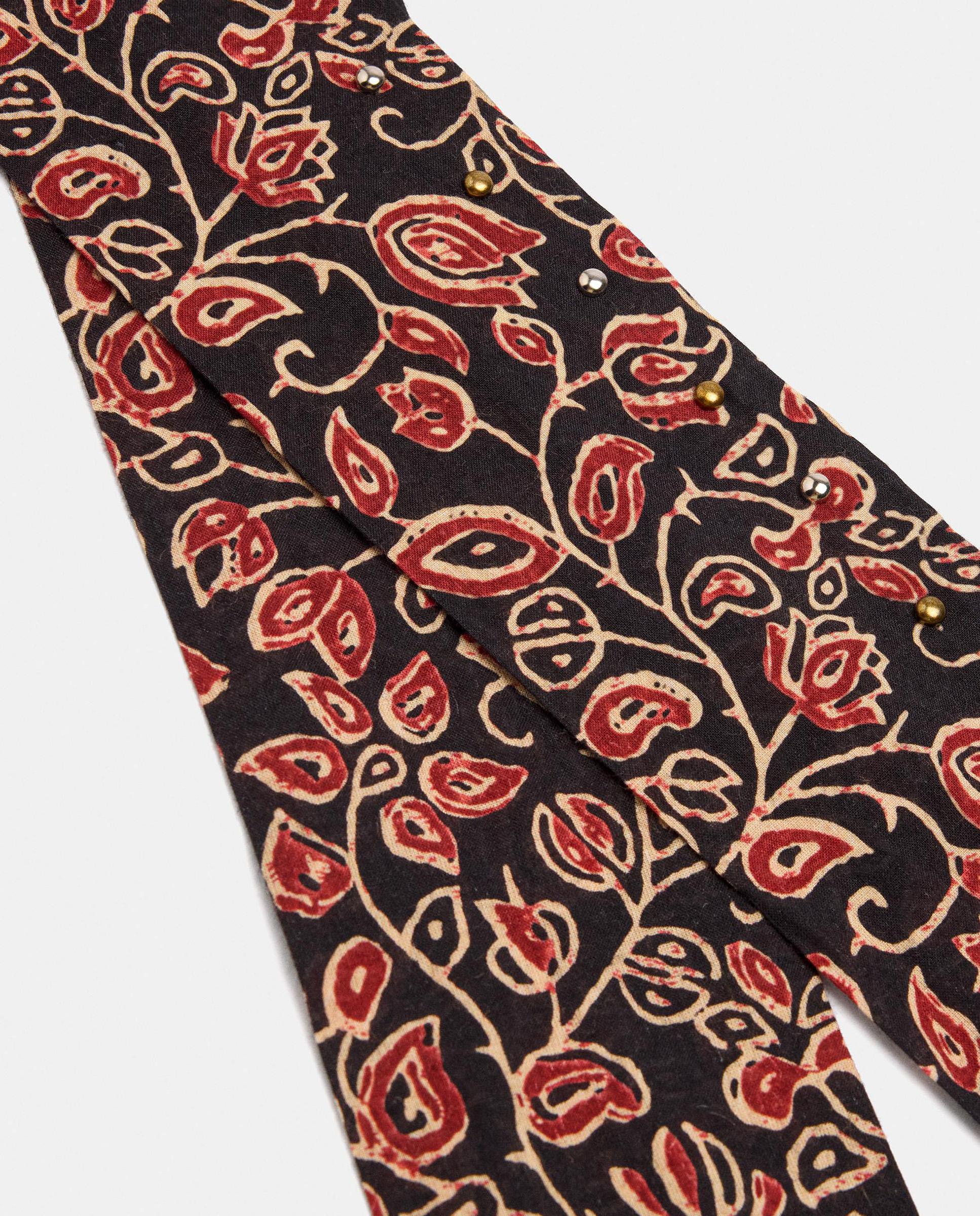 Pañuelo para el pelo de piel con estampado floral - Parfois - Multicolor Multicolor-3
