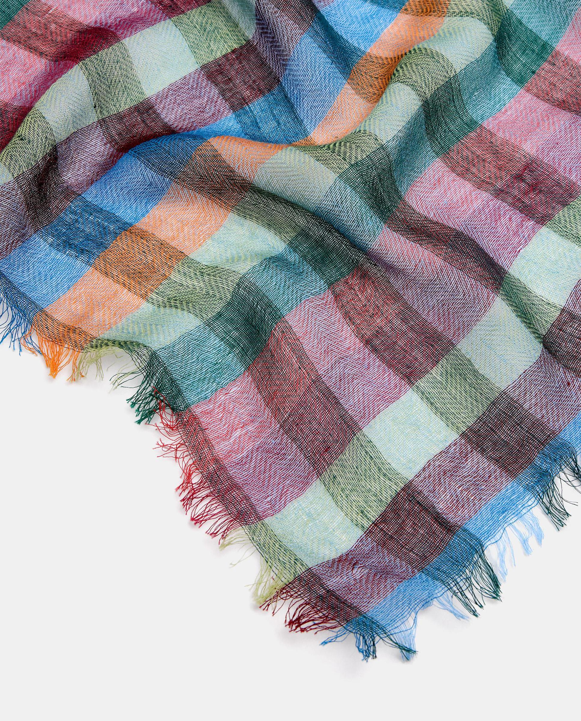 Pañuelo con pespuntes y estampado de cuadros - Parfois - Multicolor Multicolor-2