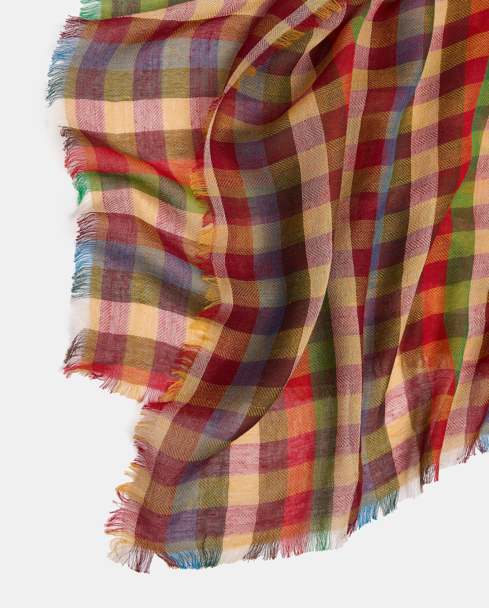 Pañuelo con pespuntes y estampado de cuadros - Parfois - Multicolor Multicolor-2