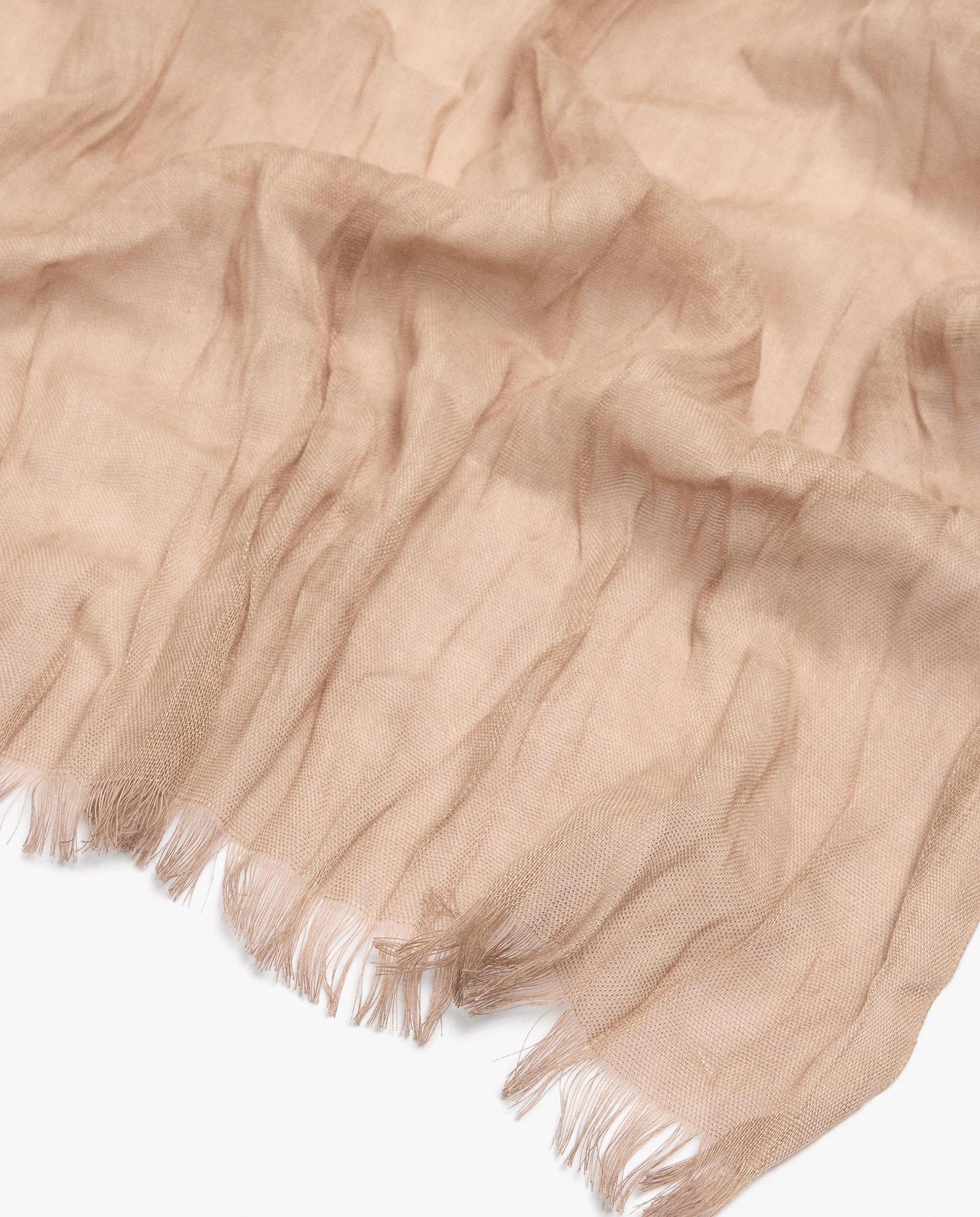 Pañuelo con pespuntes en liso - Parfois - Beige Beige-2