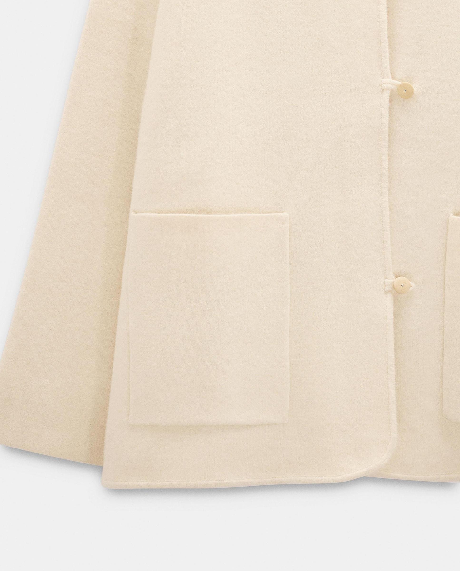Chaqueta de mujer de punto con botones - Parfois - Crudo Crudo-5