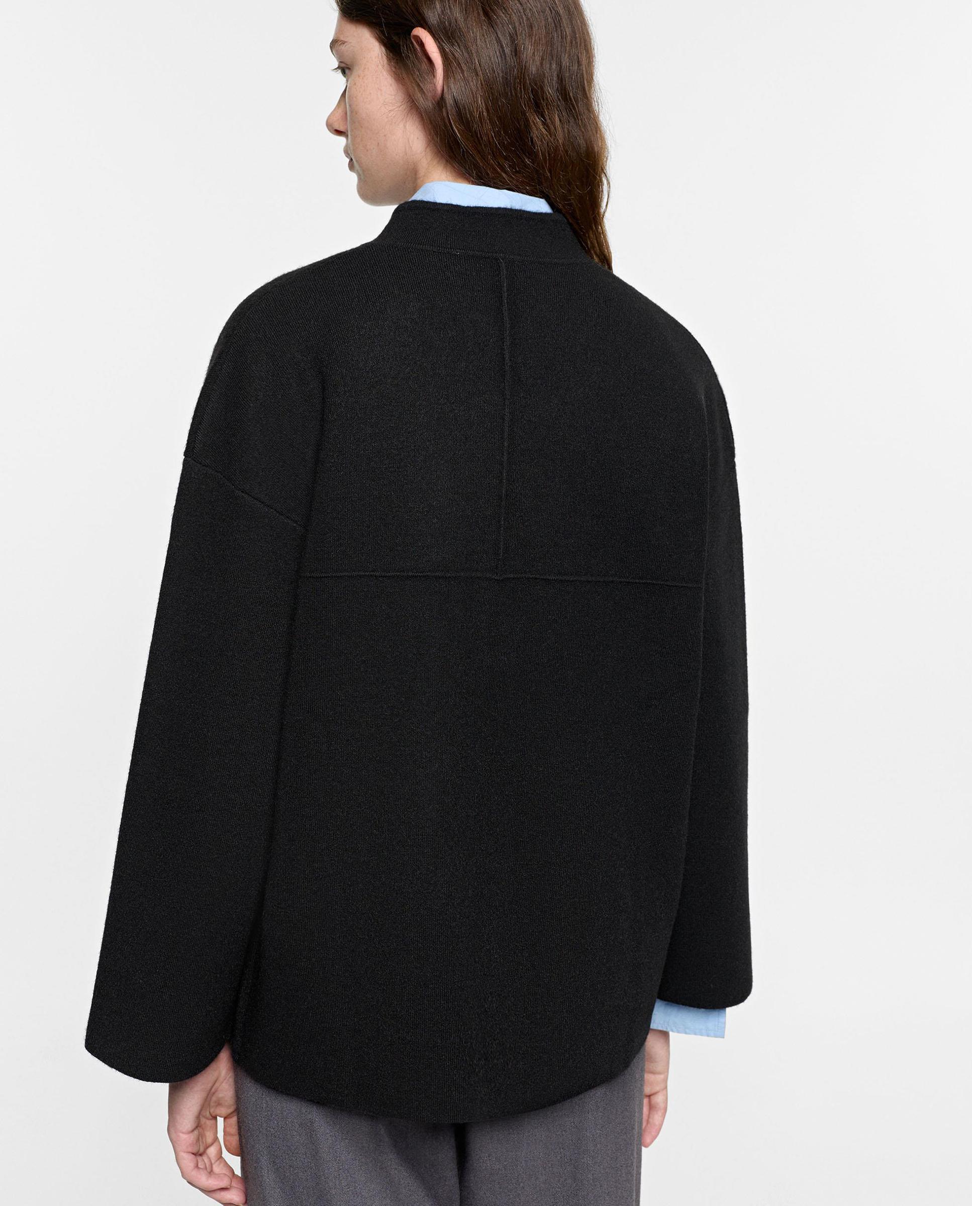 Cárdigan de mujer de punto con botones - Parfois - Negro Negro-4