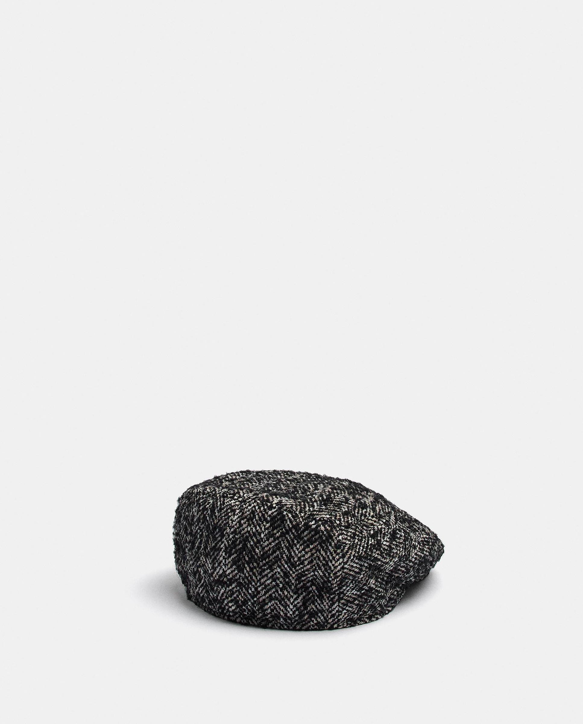 Boina de mujer con pespuntes y estampados - Parfois - Negro Negro-4