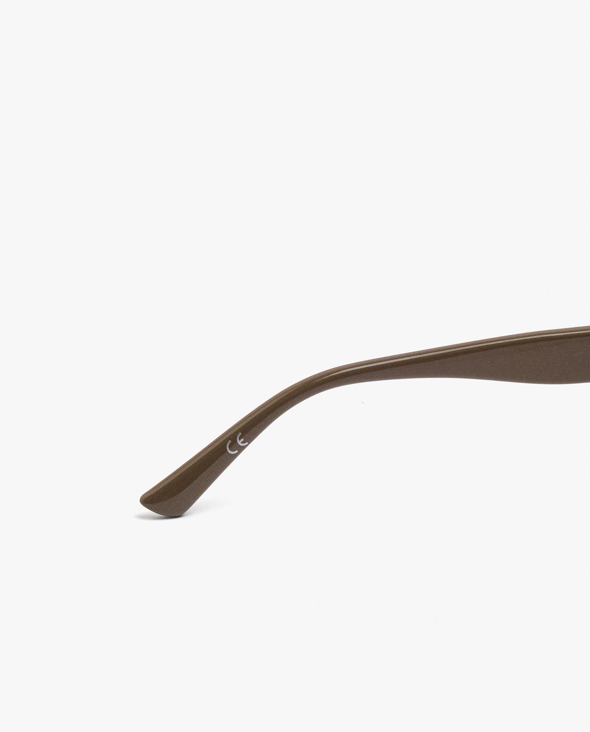 Gafas de sol de mujer con protección uv y forma rectangular en liso - Parfois - Marrón Marrón-4