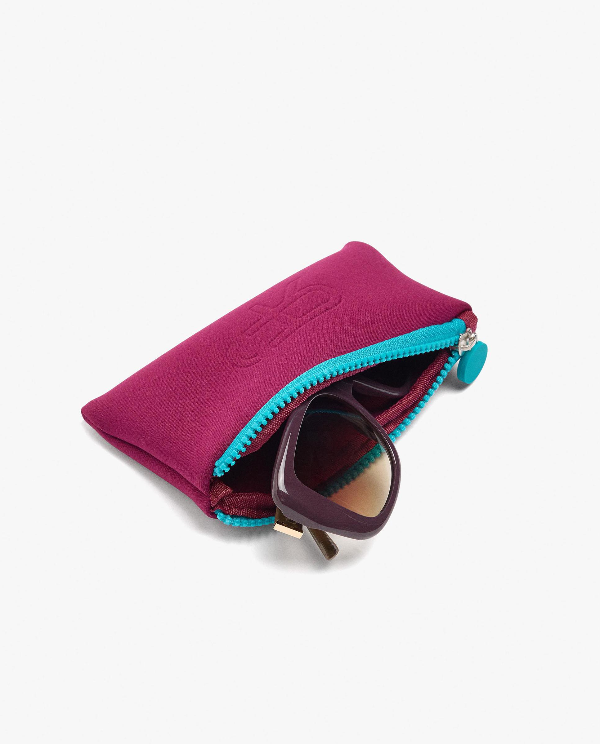 Gafas de sol de mujer con protección uv y forma rectangular en liso - Parfois - Marrón Marrón-5