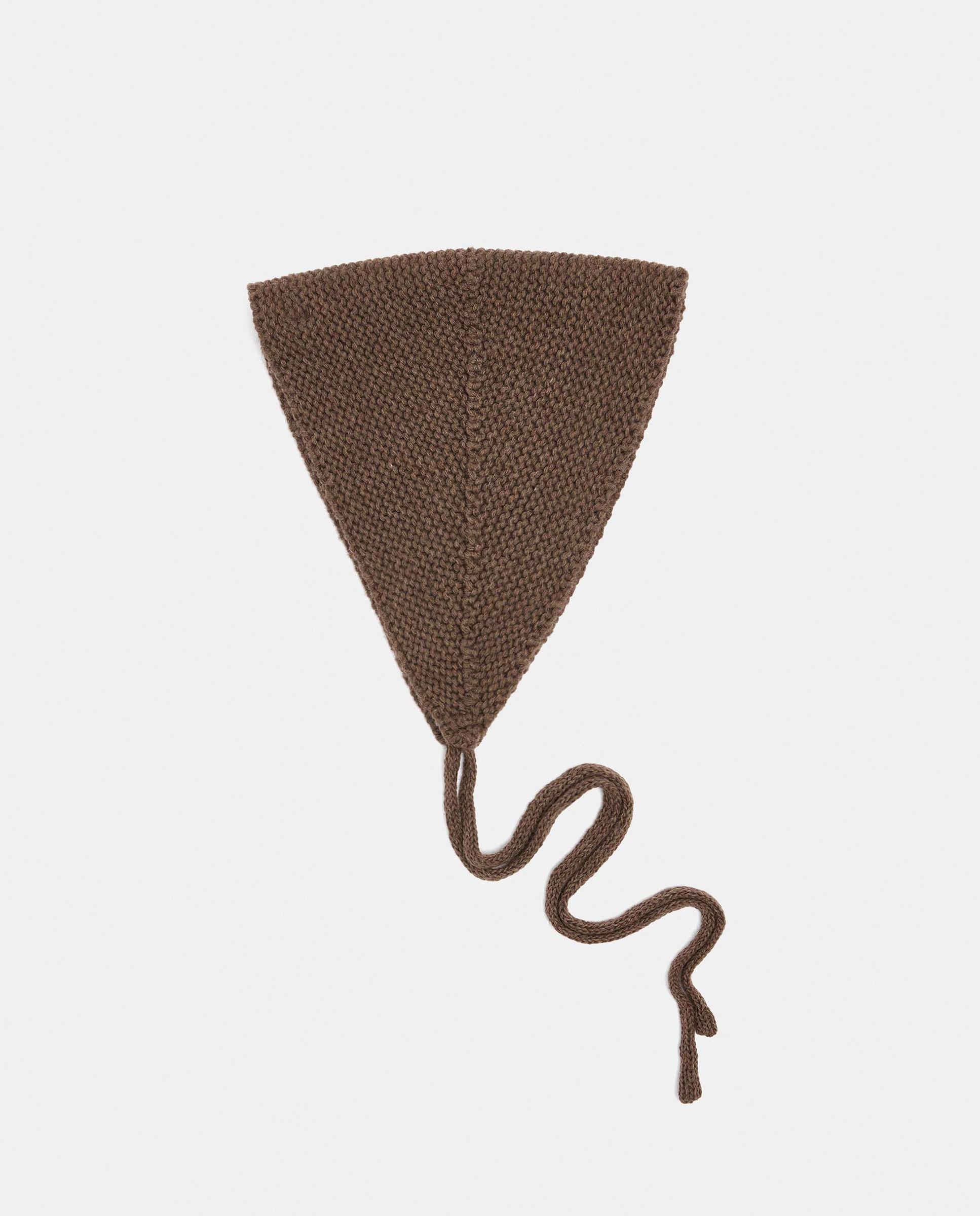 Gorro de mujer 100% lana de punto en liso - Parfois - Topo Topo-1