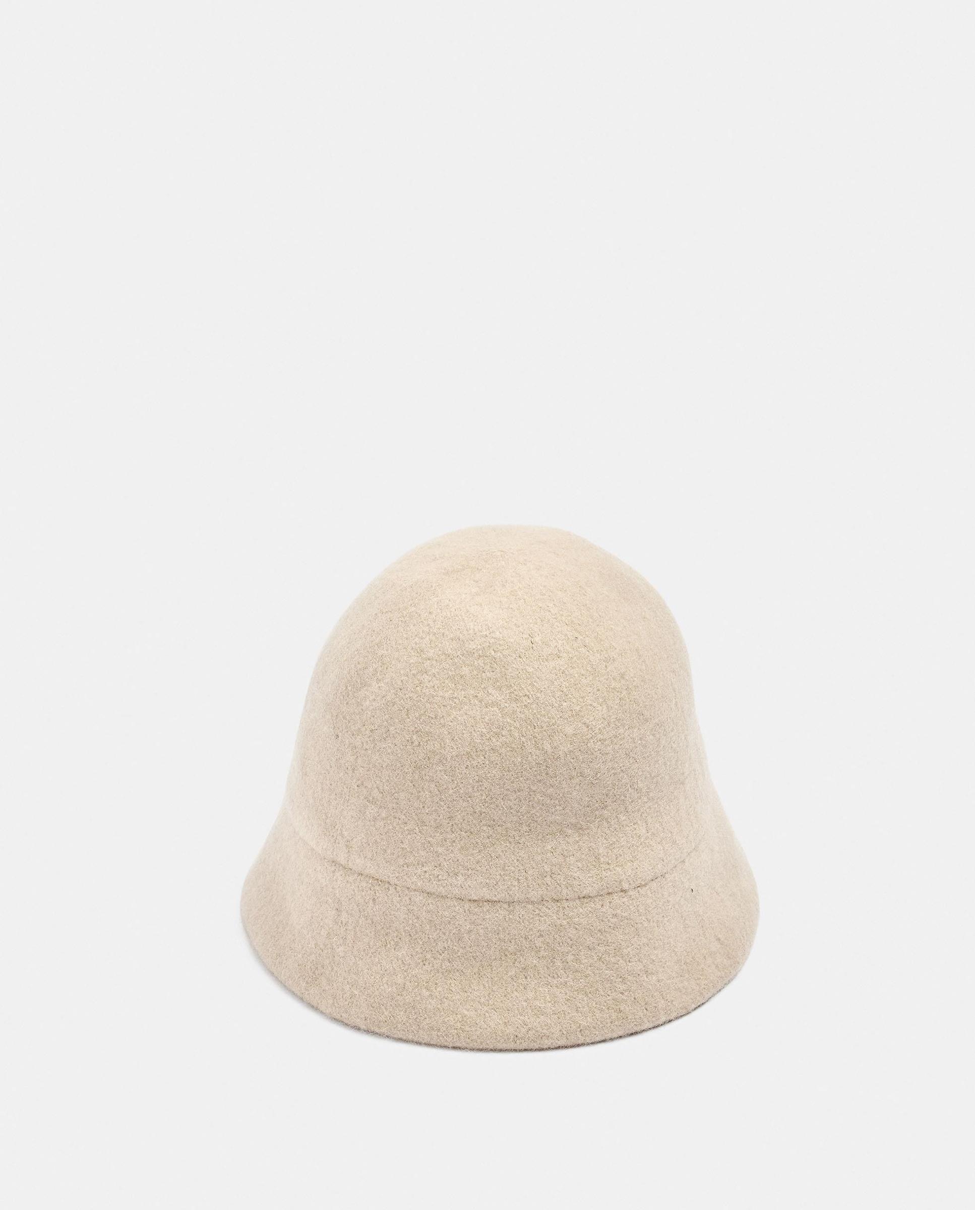 Gorro de mujer estilo bucket en liso - Parfois - Crudo Crudo-2