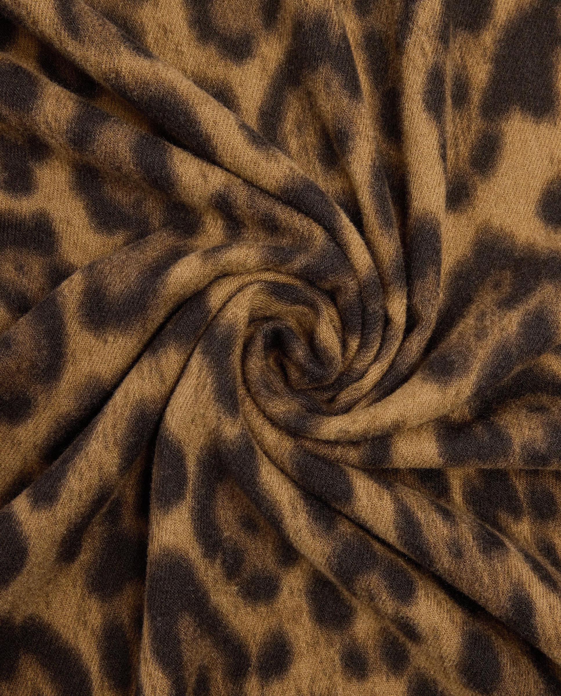 Bufanda 100% lana con flecos y estampado animal print - Parfois - Multicolor Multicolor-2