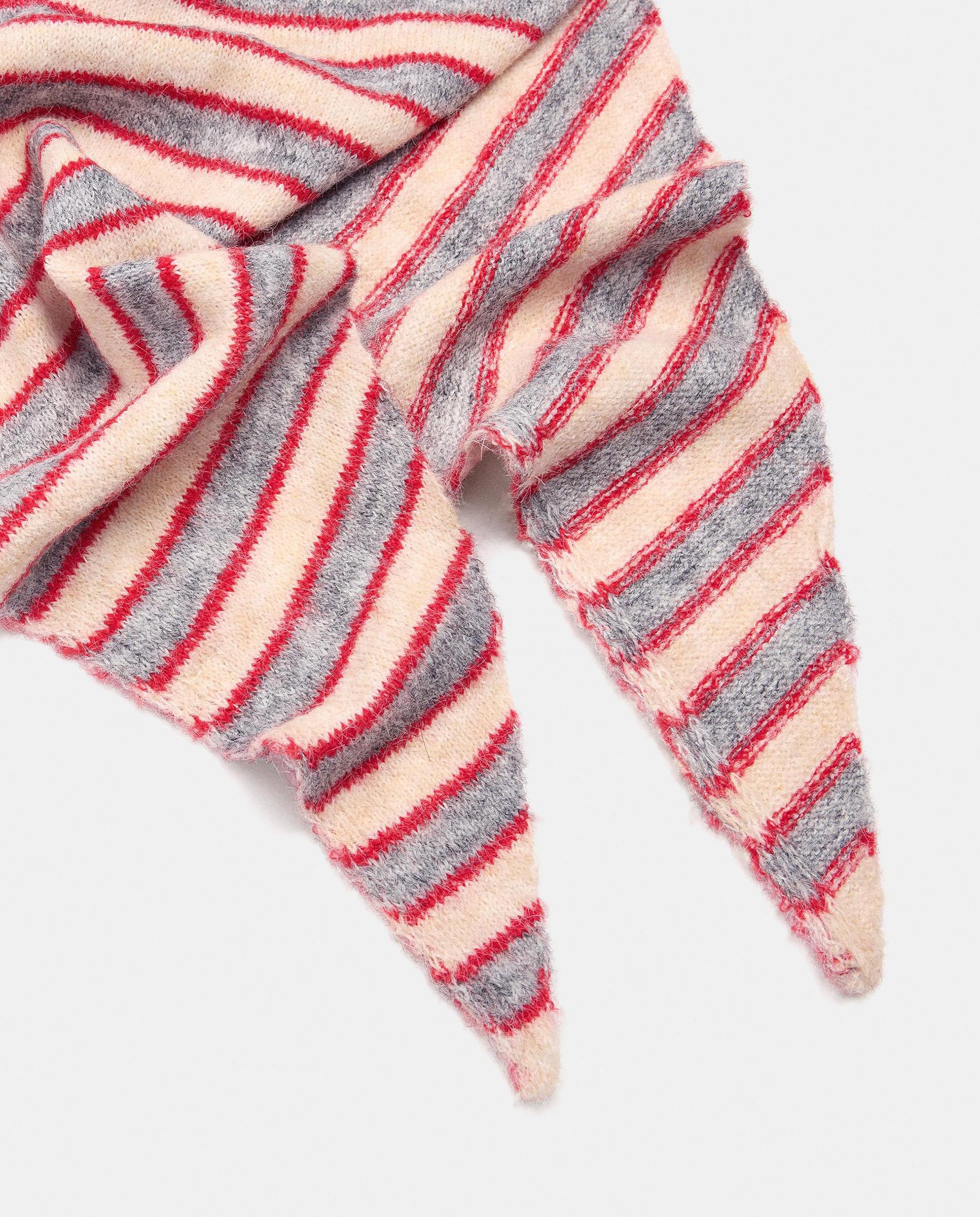 Mantón 100% lana con estampado de rayas - Parfois - Rojo Rojo-2