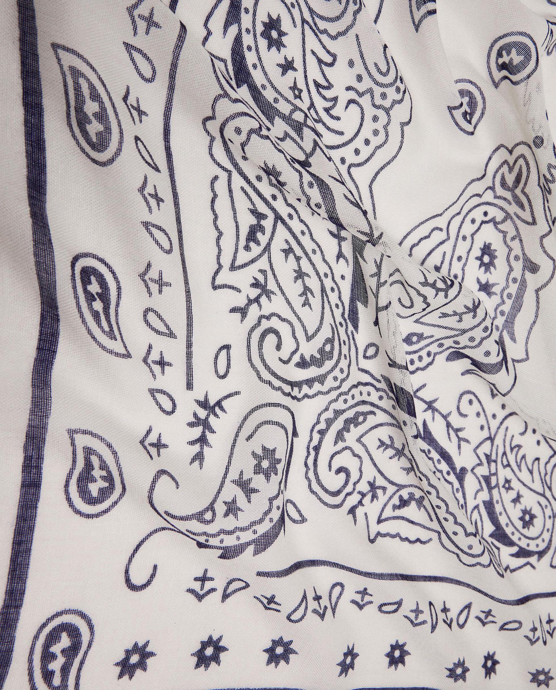 Pañuelo con pespuntes y estampado paisley - Parfois - Crudo Crudo-3