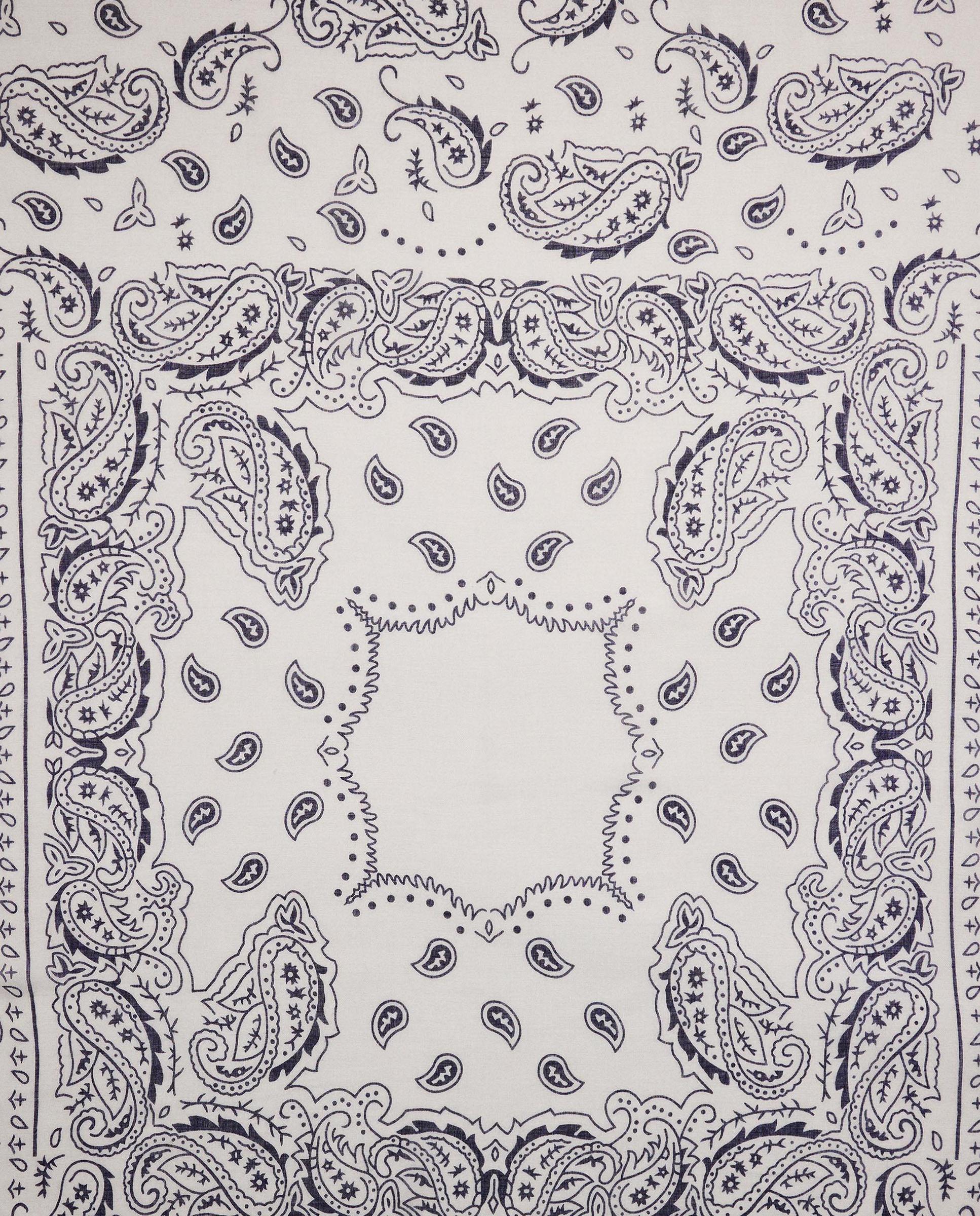 Pañuelo con pespuntes y estampado paisley - Parfois - Crudo Crudo-2
