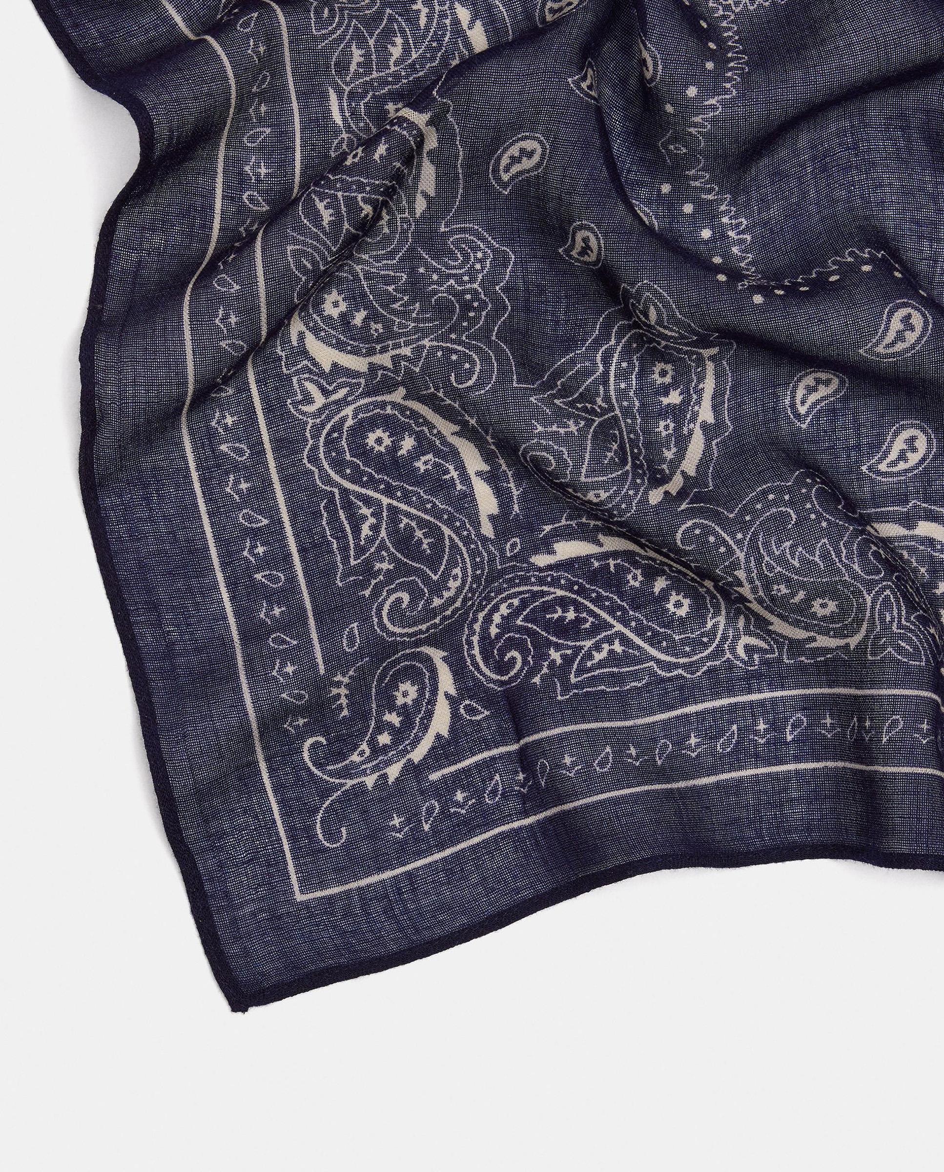 Pañuelo cuadrado con estampado paisley - Parfois - Azul marino Azul marino-3