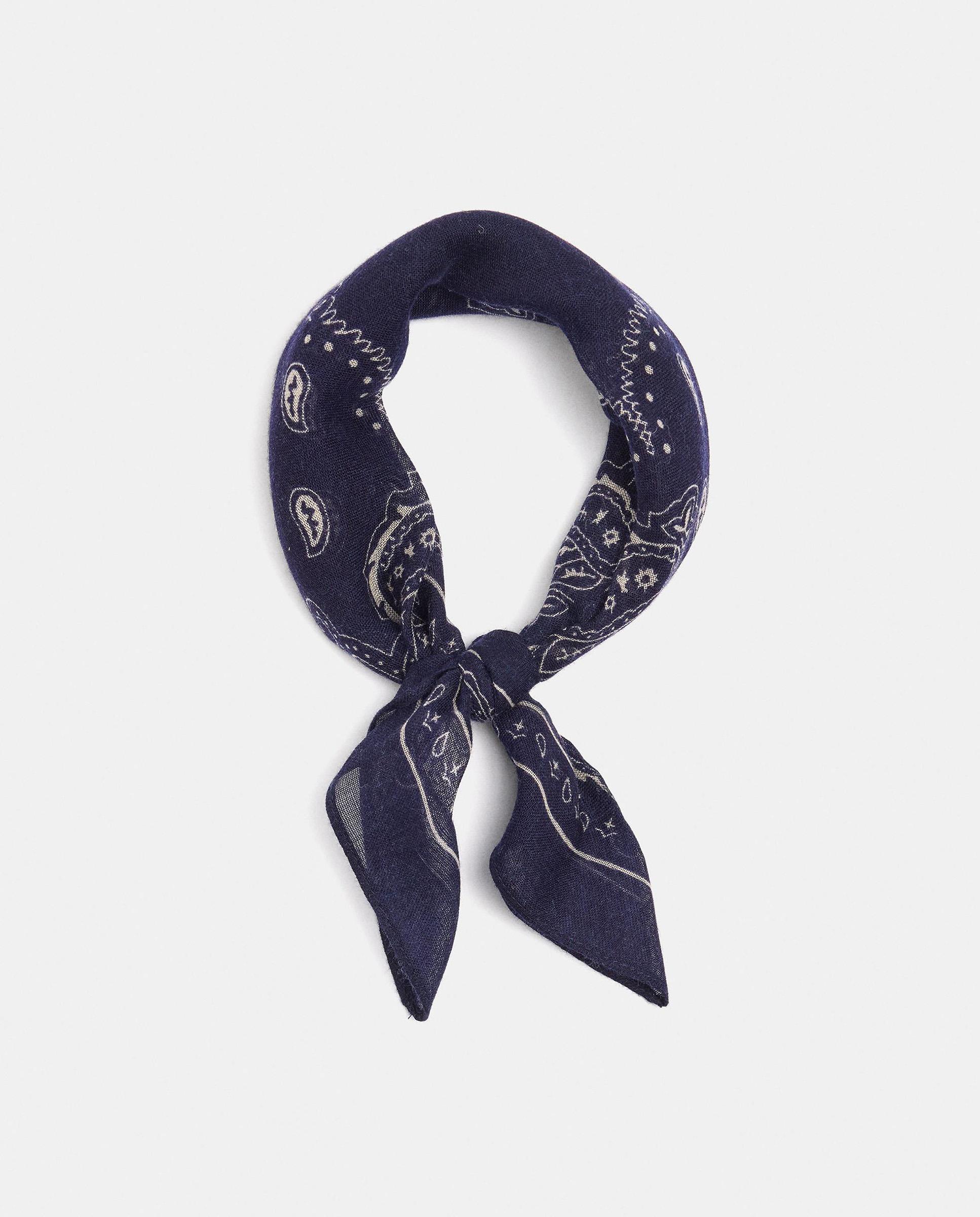 Pañuelo cuadrado con estampado paisley - Parfois - Azul marino Azul marino-2