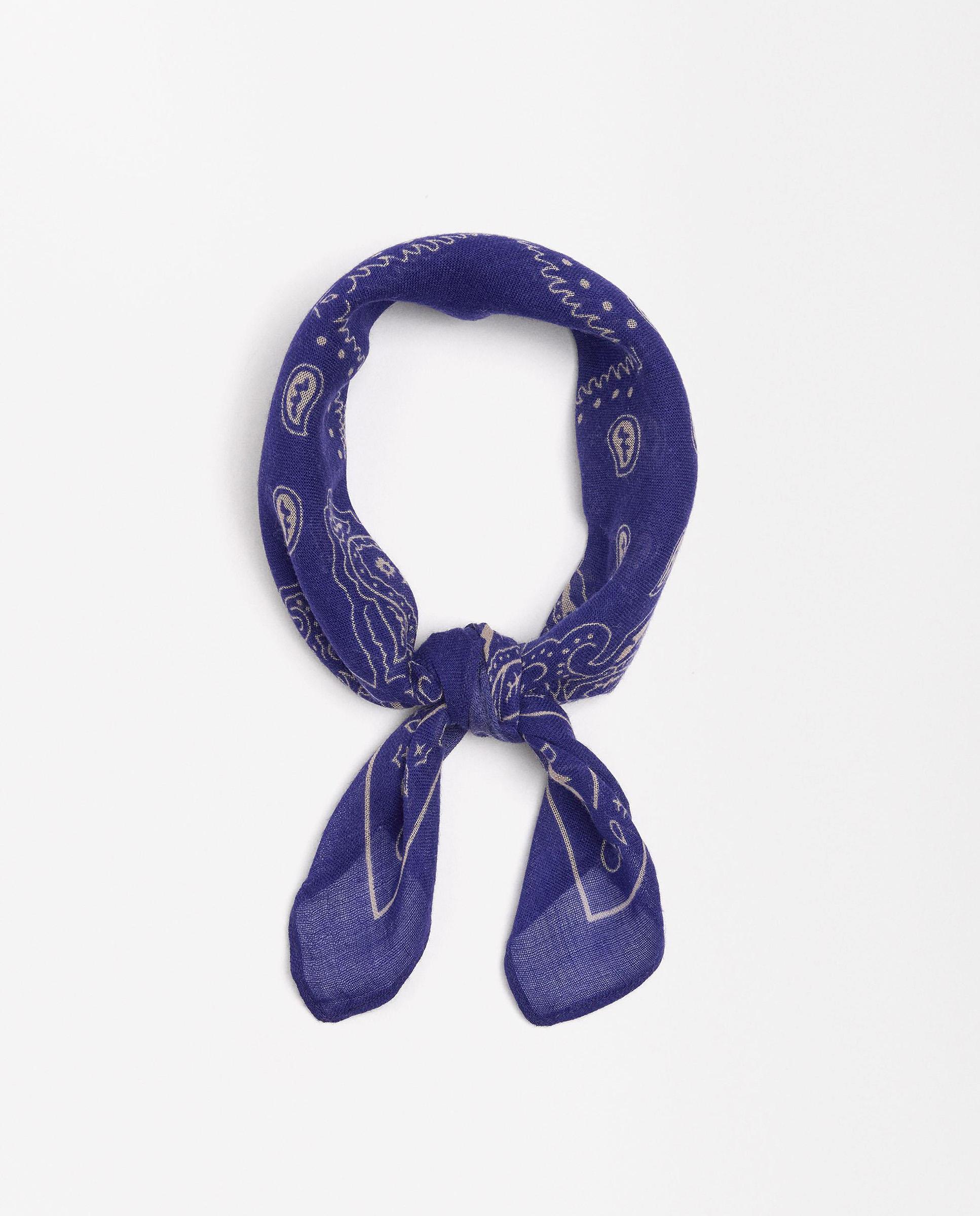 Pañuelo cuadrado con estampado paisley - Parfois - Morado Morado-2