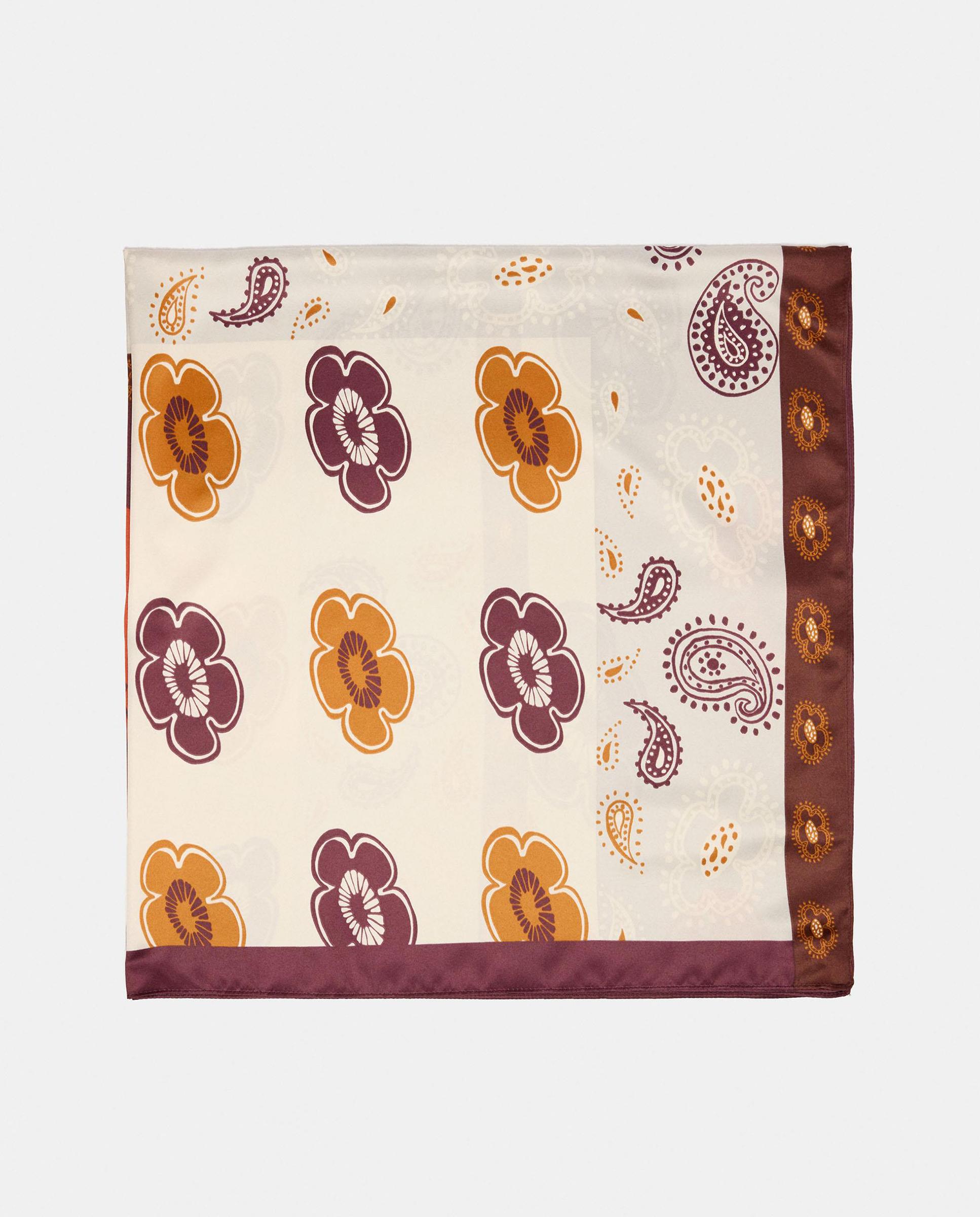 Pañuelo con pespuntes y estampado floral - Parfois - Crudo Crudo-1