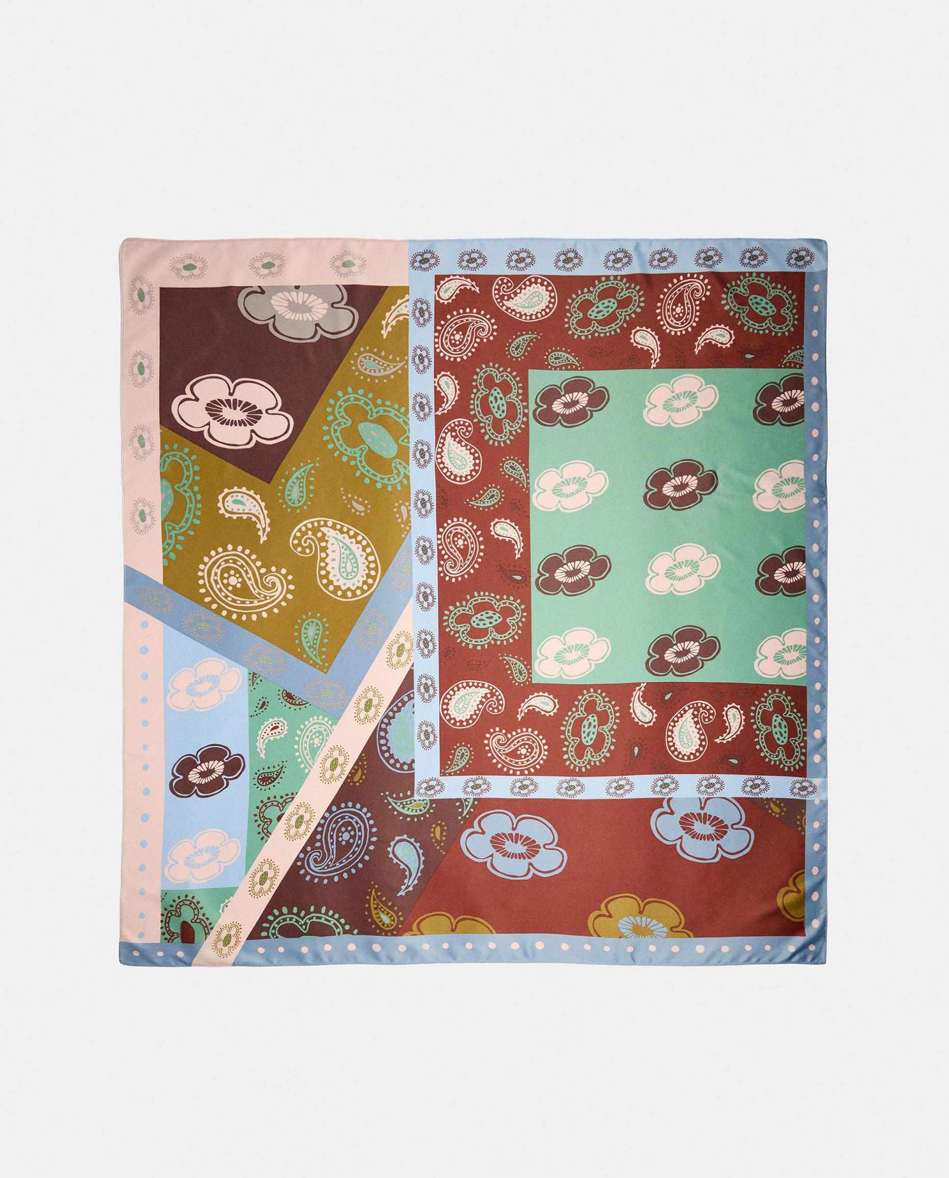 Pañuelo con pespuntes y estampado floral - Parfois - Rojo Rojo-2