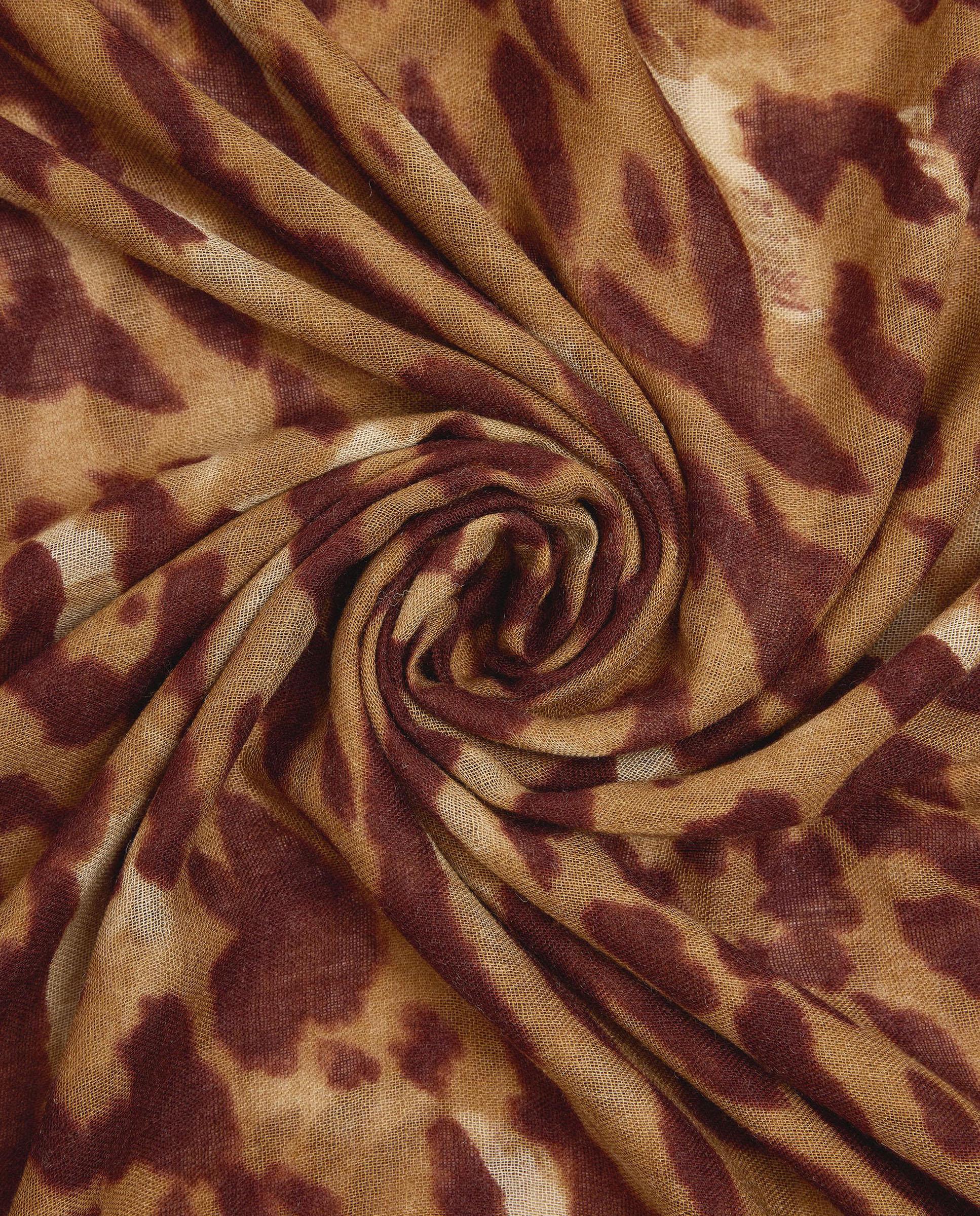 Pañuelo con pespuntes y estampado animal print - Parfois - Marrón Marrón-3