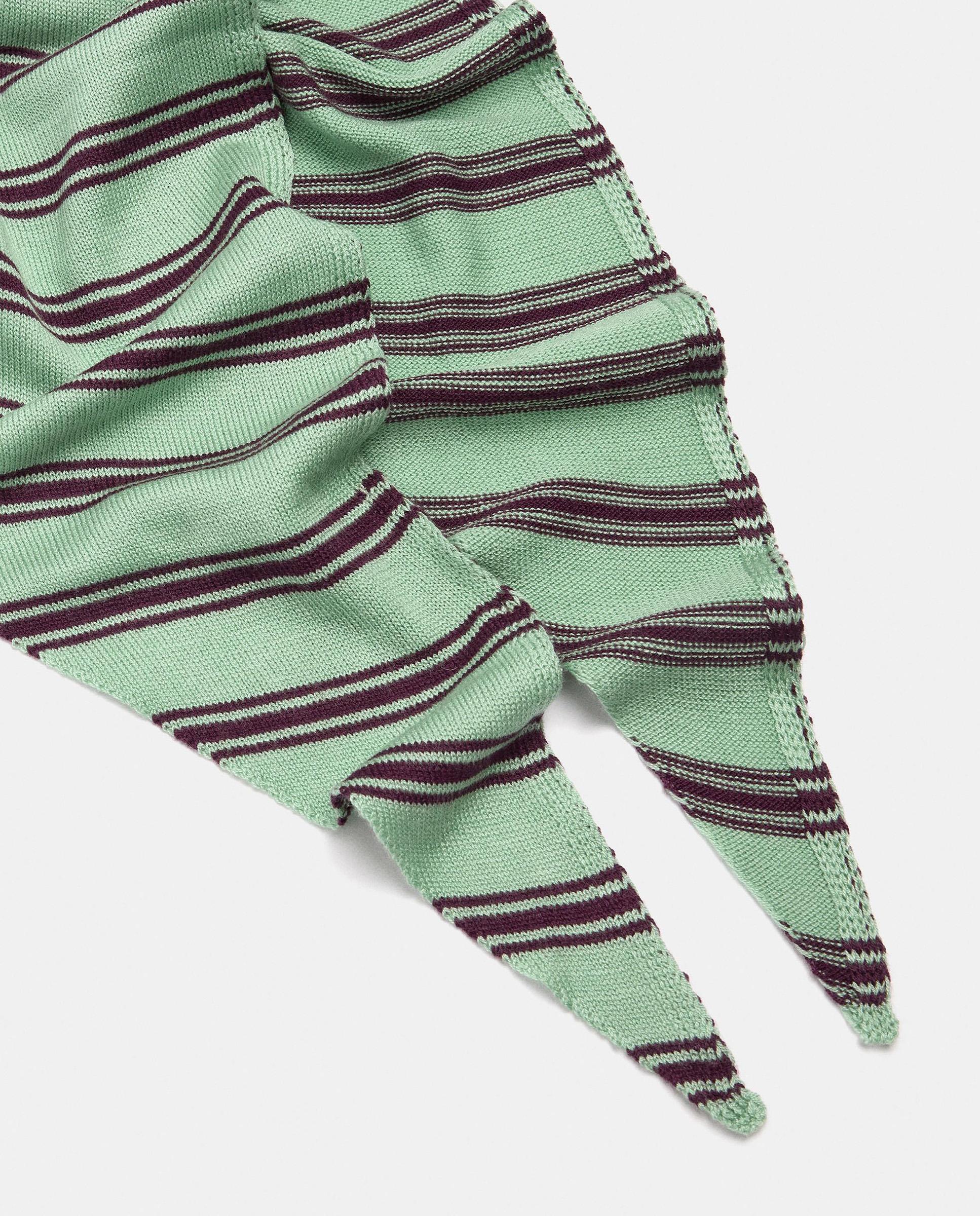 Mantón 100% lana con estampado de rayas - Parfois - Verde Verde-2