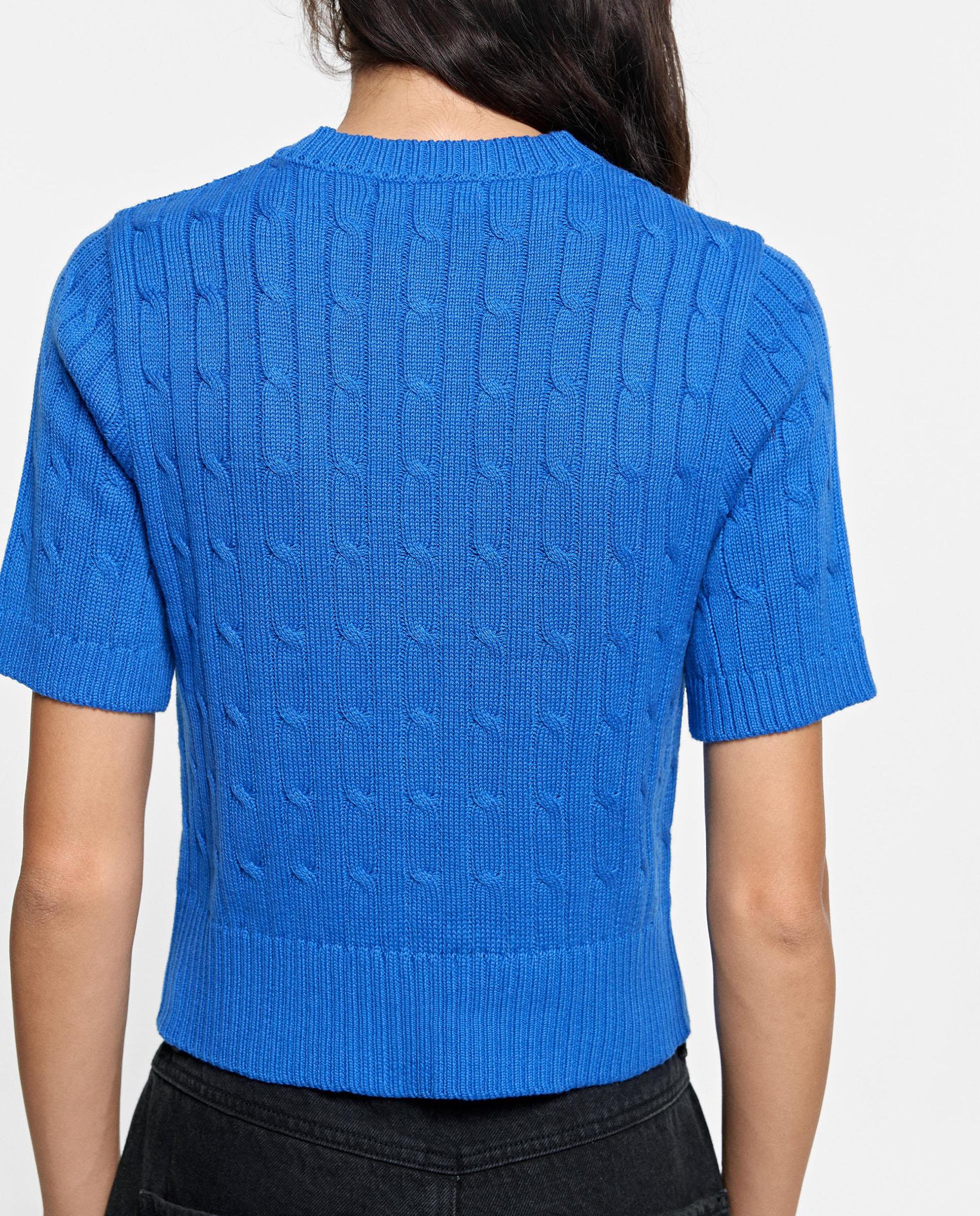 Cárdigan de mujer de punto con botones - Parfois - Azul Azul-4
