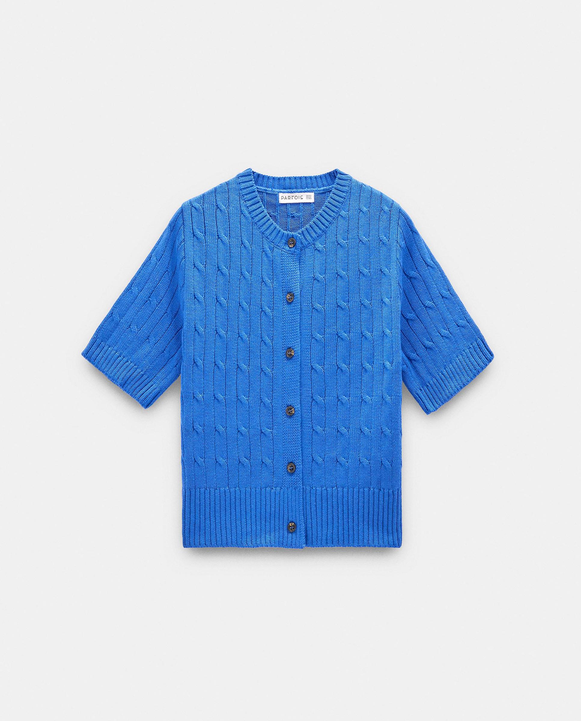 Cárdigan de mujer de punto con botones - Parfois - Azul Azul-6