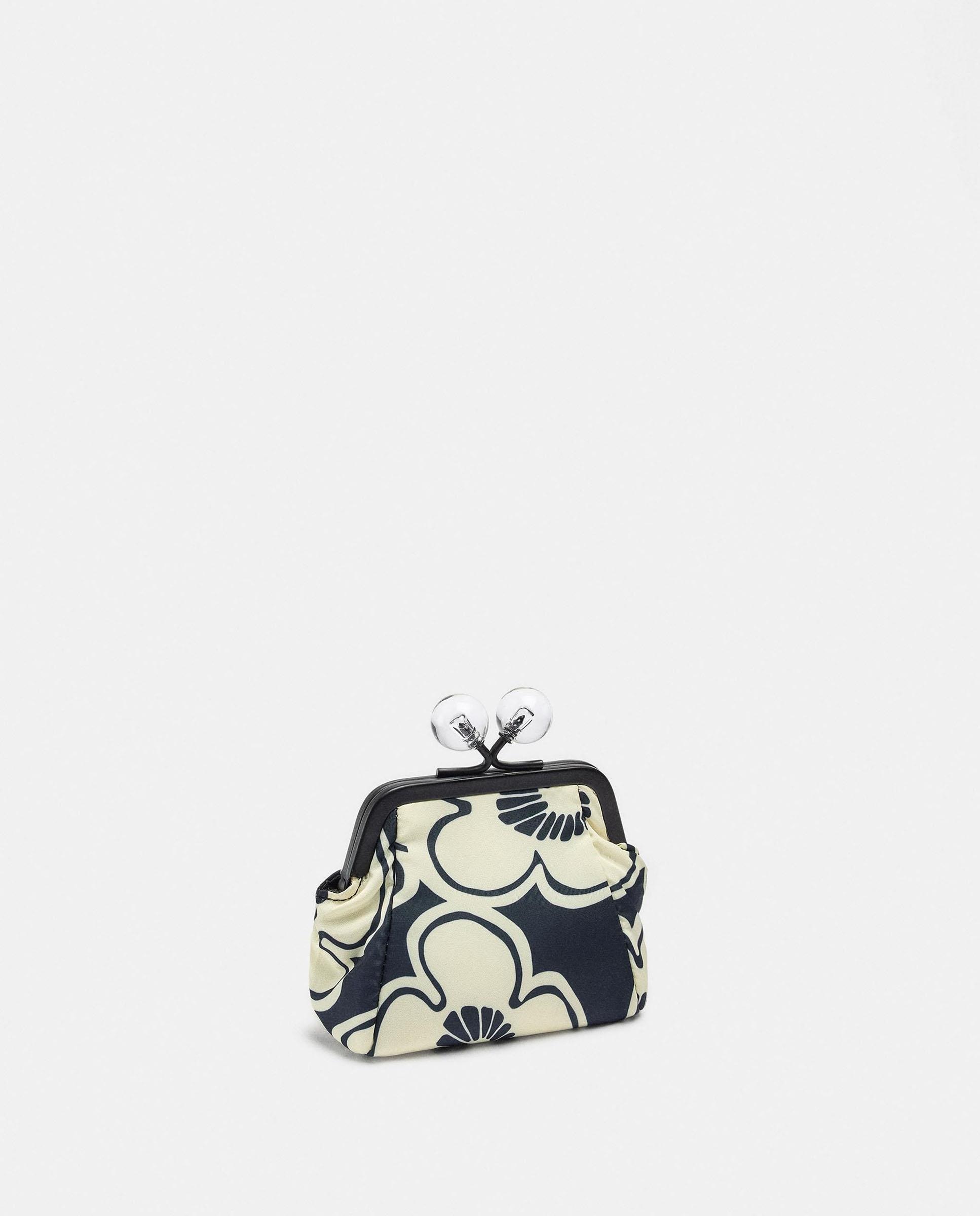 Monedero de mujer pequeño con cierre de botón y estampado floral - Parfois - Multicolor Multicolor-2