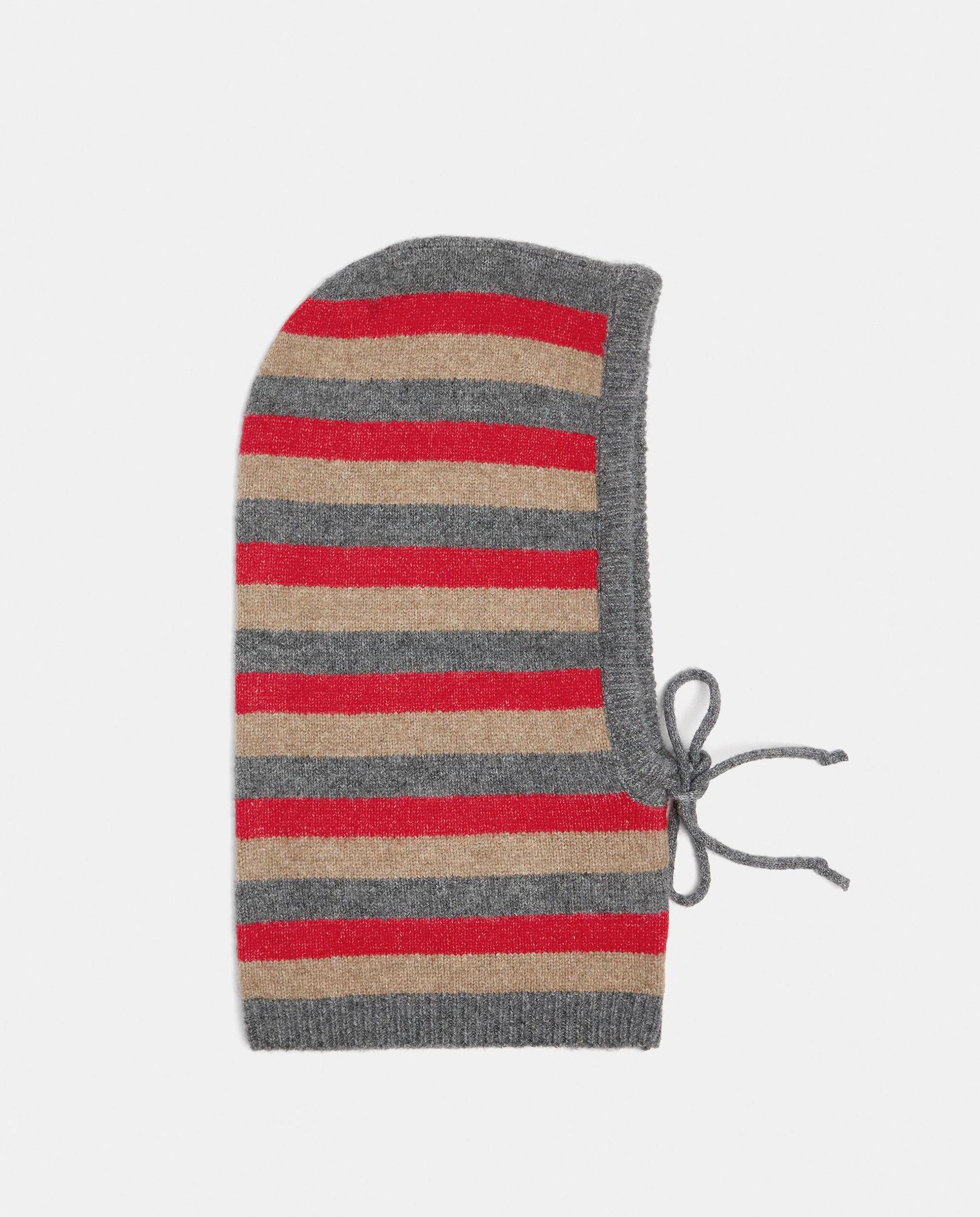 Gorro de mujer con cordón ajustable y estampado de rayas - Parfois - Rojo Rojo-2