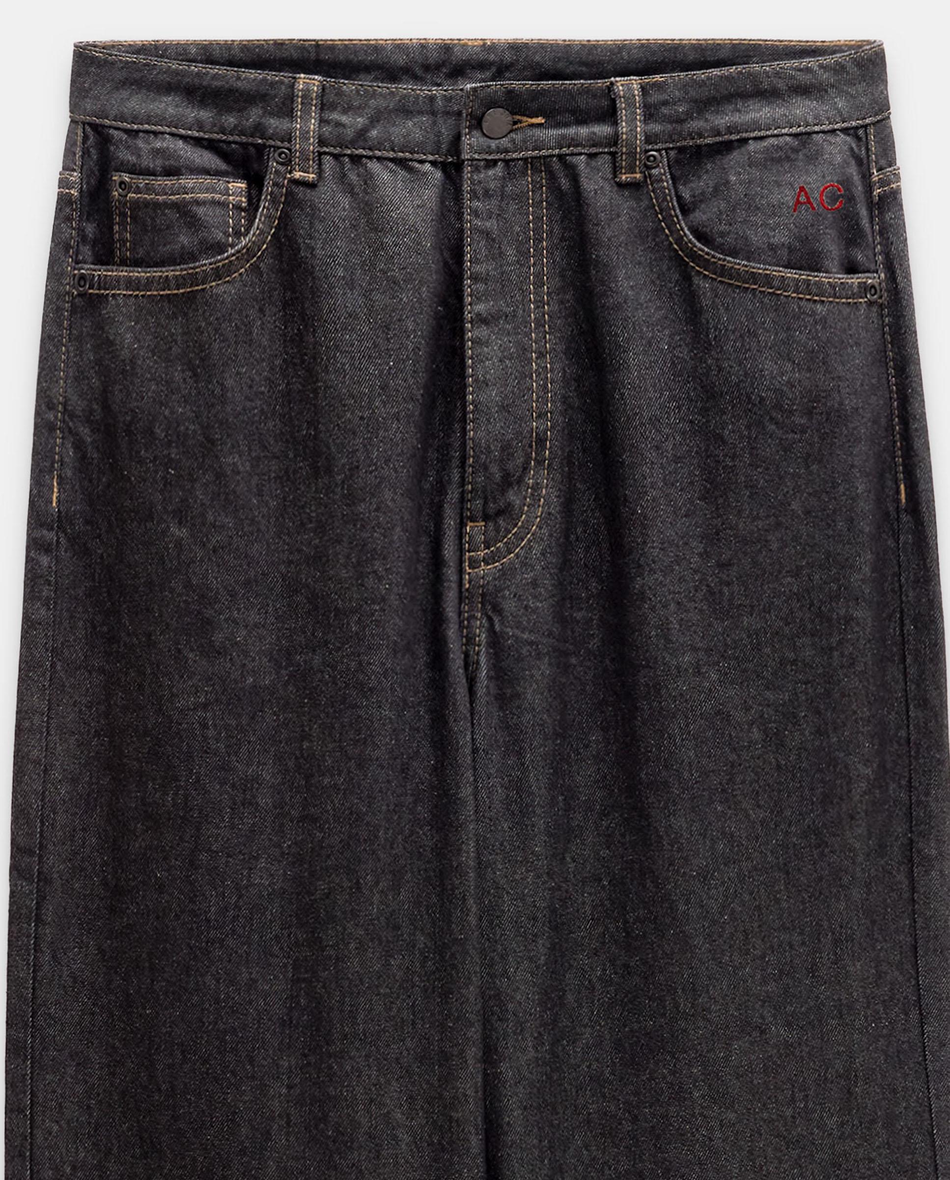 Vaqueros rectos de mujer 100% algodón en liso - Parfois - Negro Negro-6