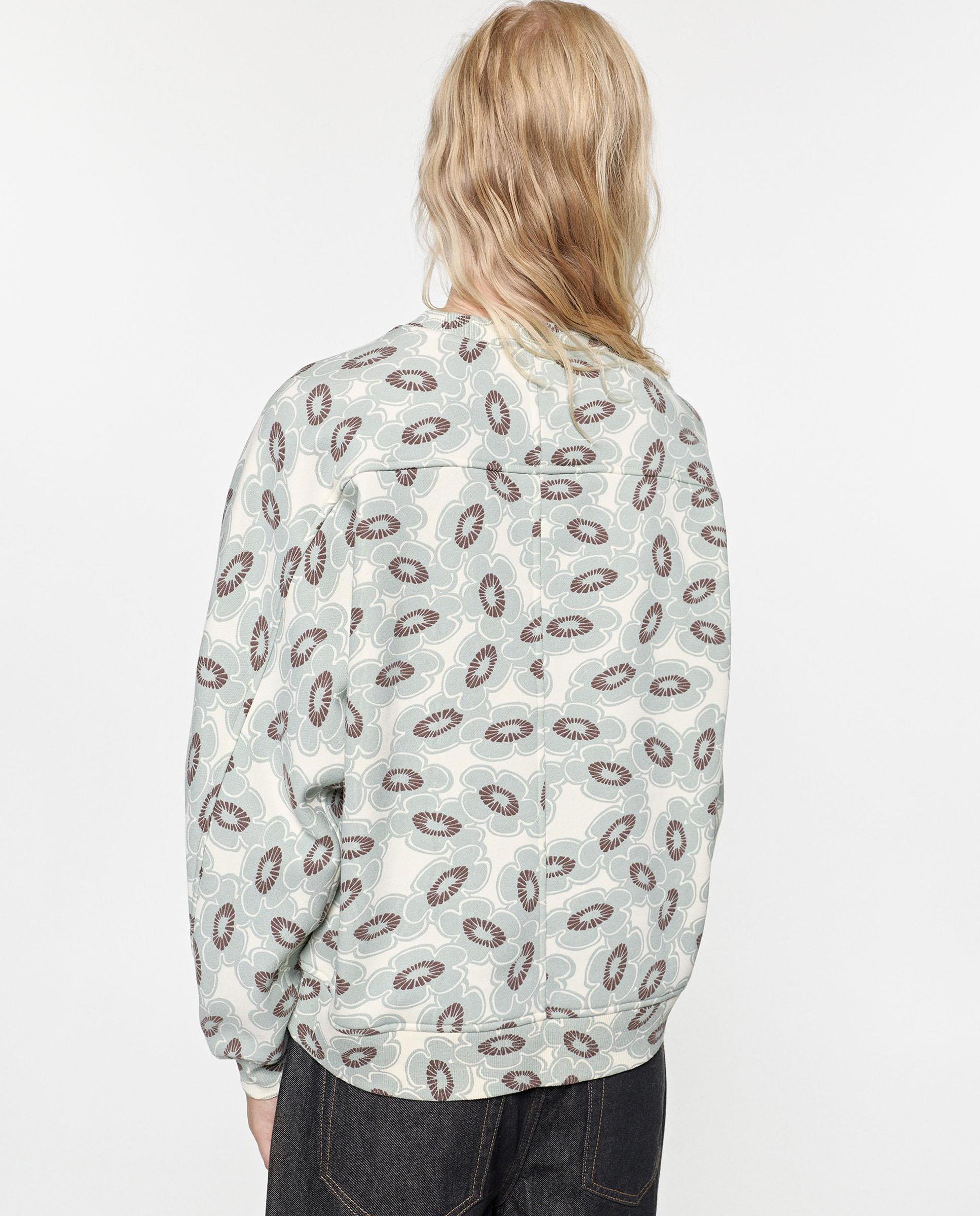 Sudadera de mujer con cuello redondo y estampado floral - Parfois - Multicolor Multicolor-3