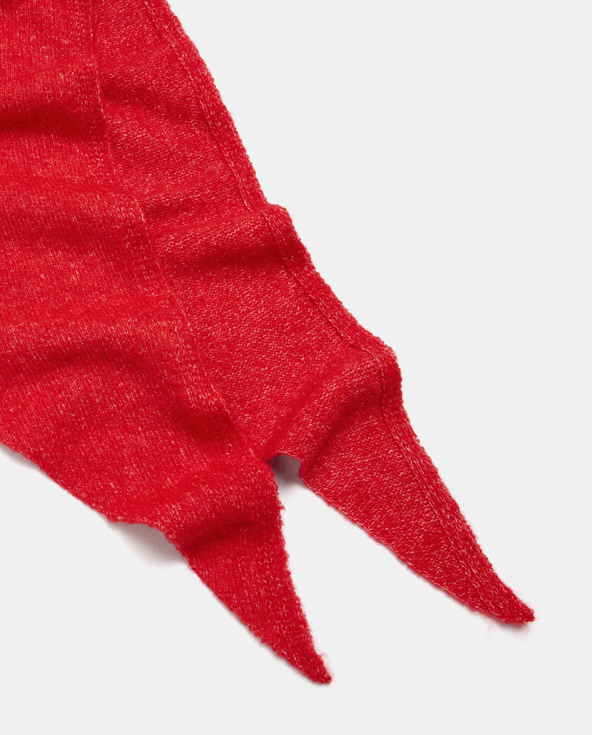 Mantón 100% lana en liso - Parfois - Rojo Rojo-2