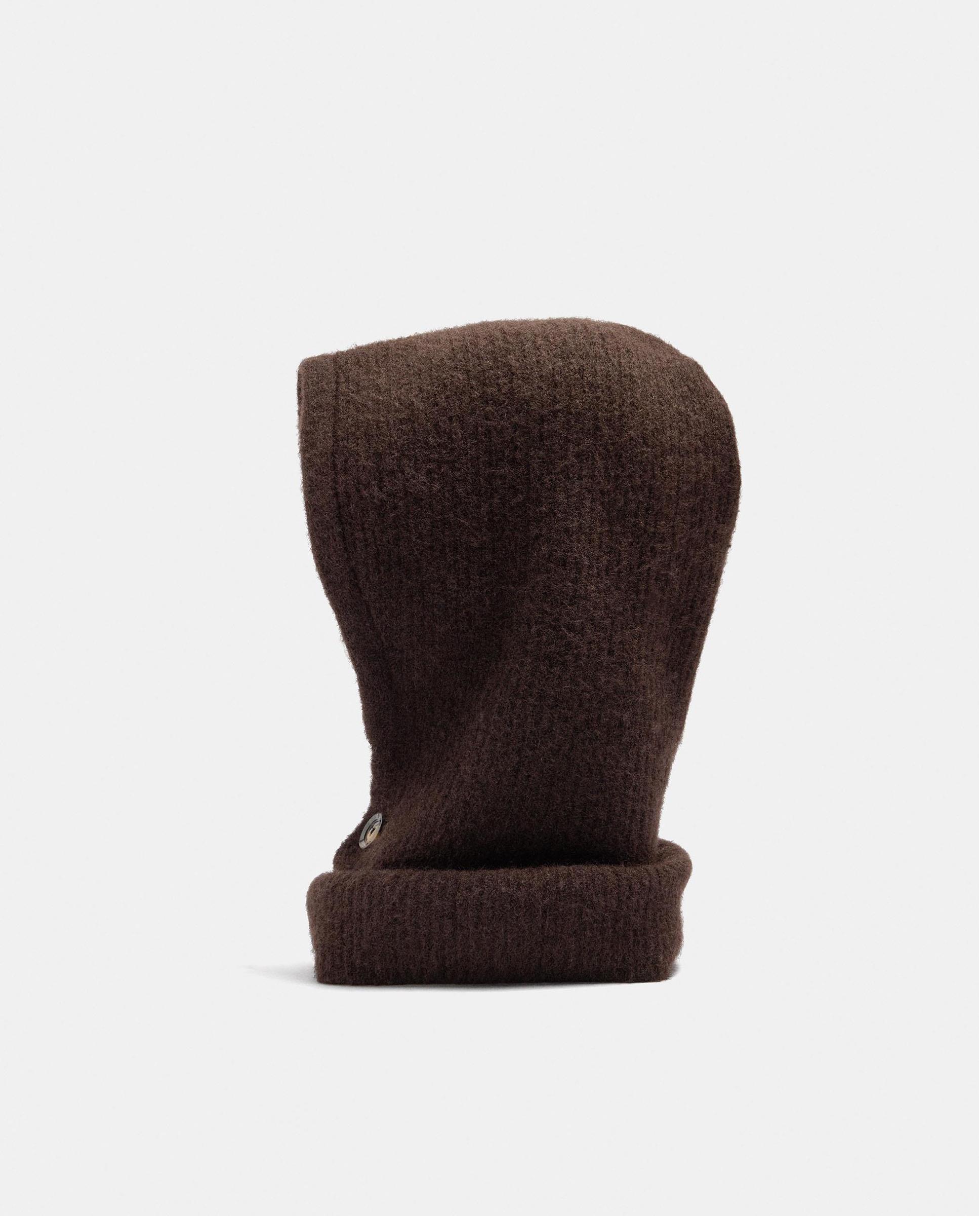Gorro de mujer 100% lana en liso - Parfois - Marrón oscuro Marrón oscuro-1