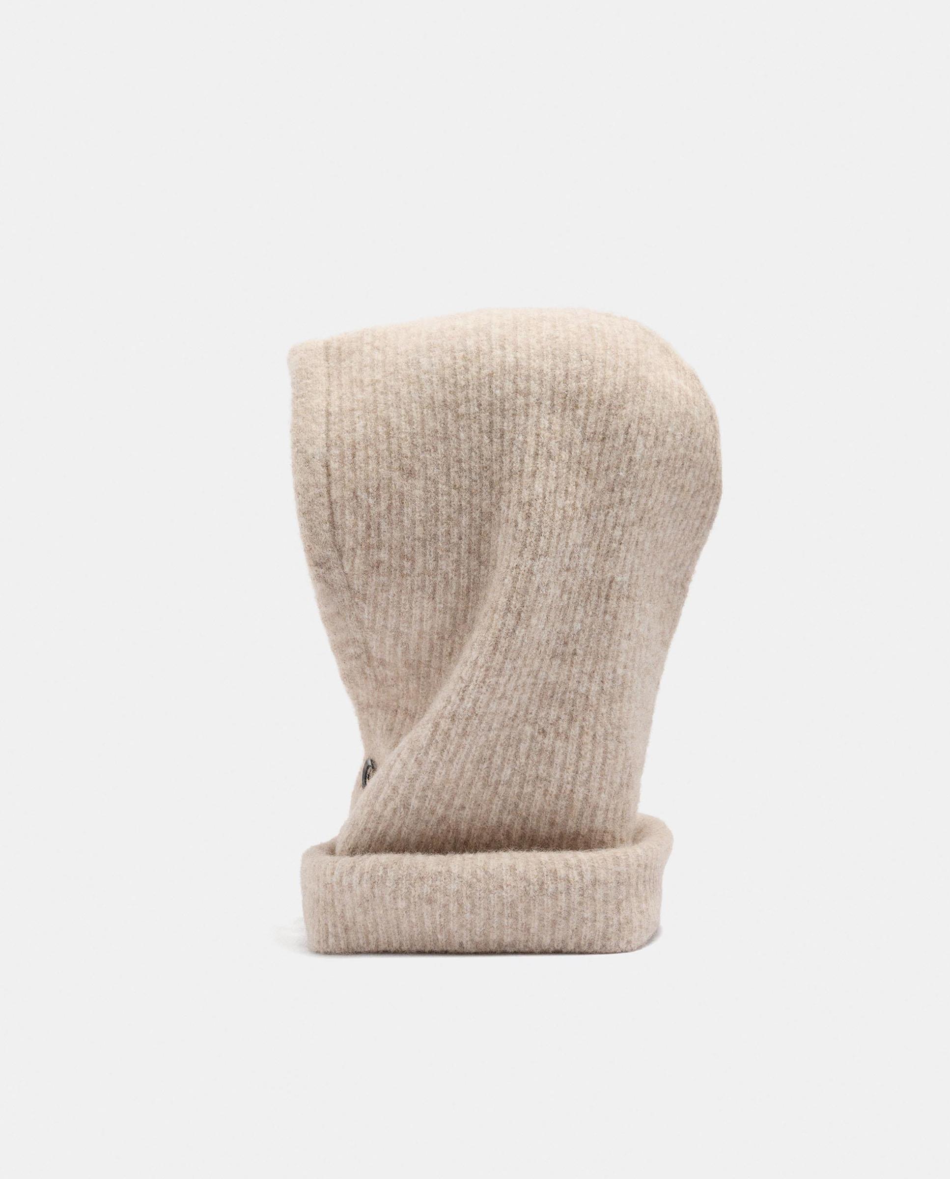 Gorro de mujer 100% lana en liso - Parfois - Crudo Crudo-1