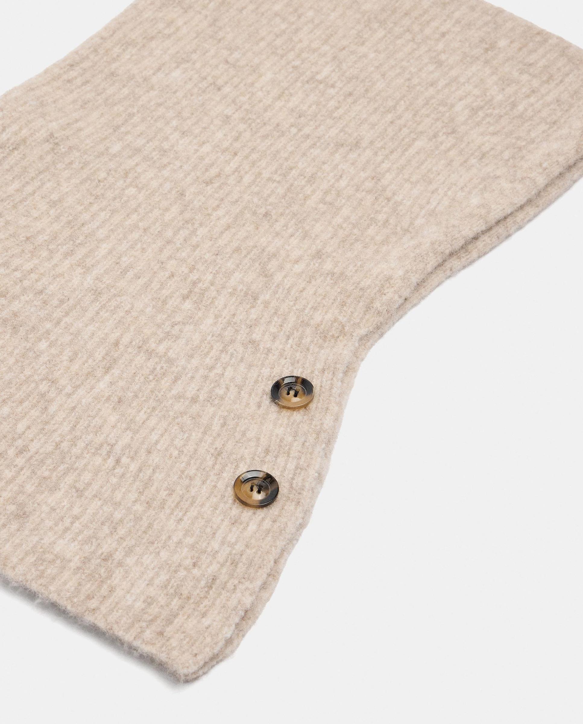 Gorro de mujer 100% lana en liso - Parfois - Crudo Crudo-3