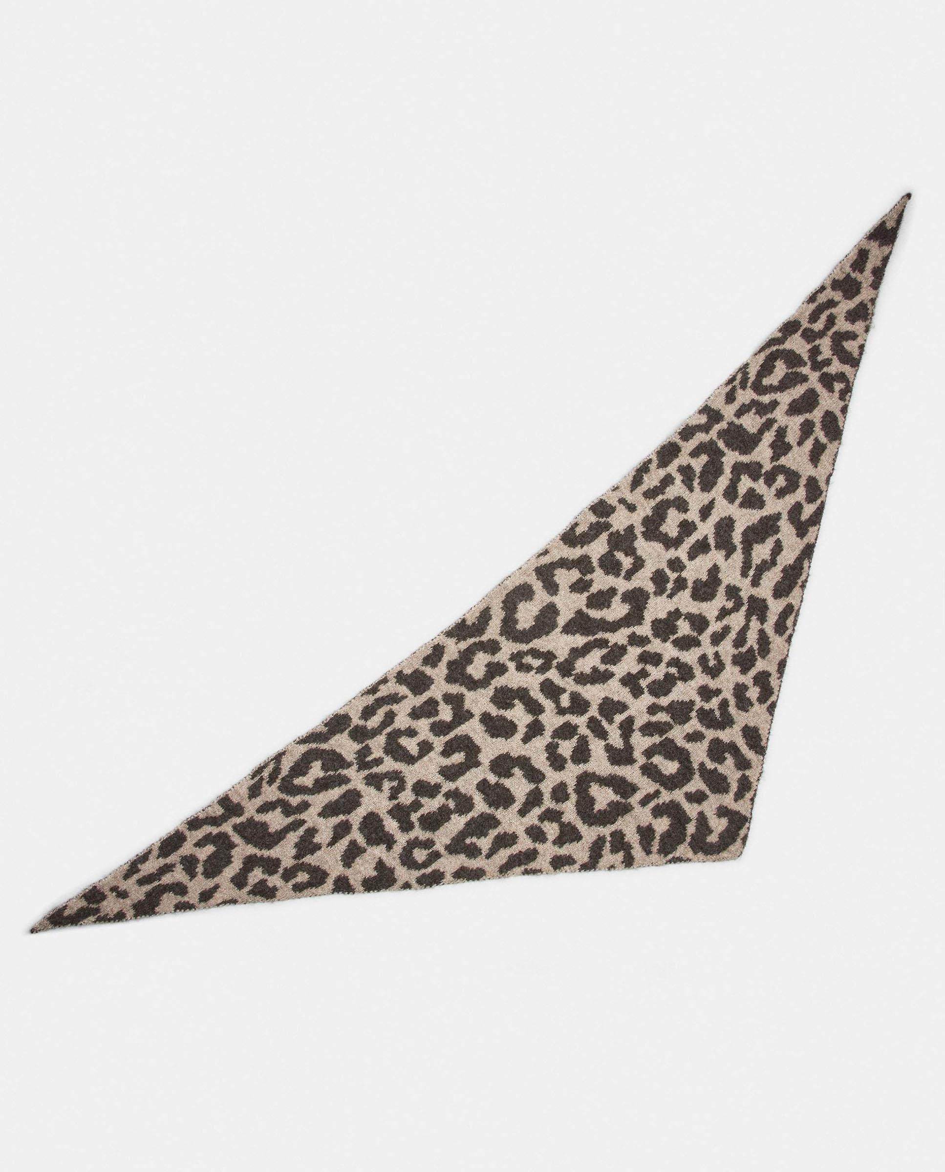 Pañuelo 100% lana con estampado animal print - Parfois - Marrón Marrón-2