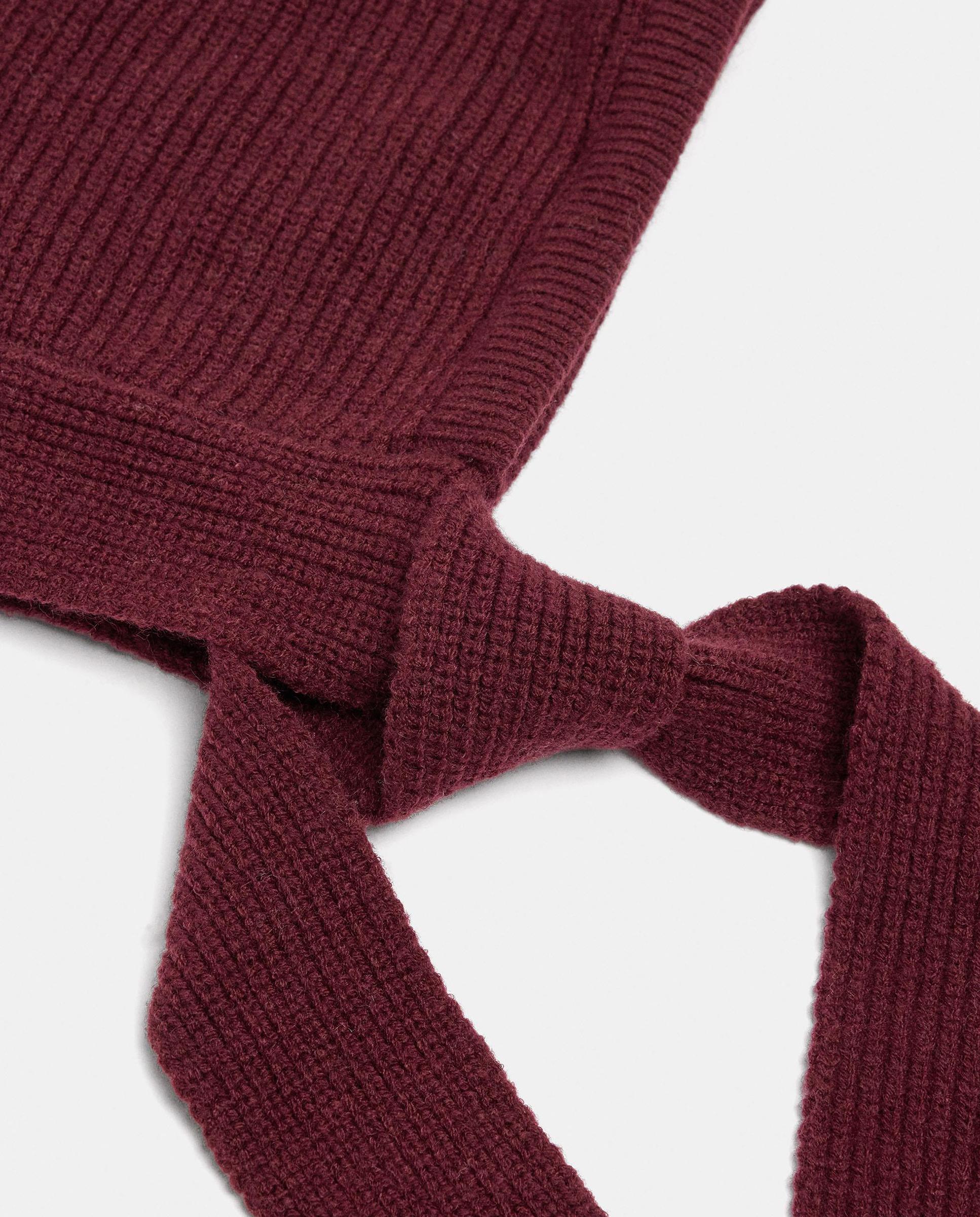 Gorro de mujer 100% lana en liso - Parfois - Burdeos Burdeos-3