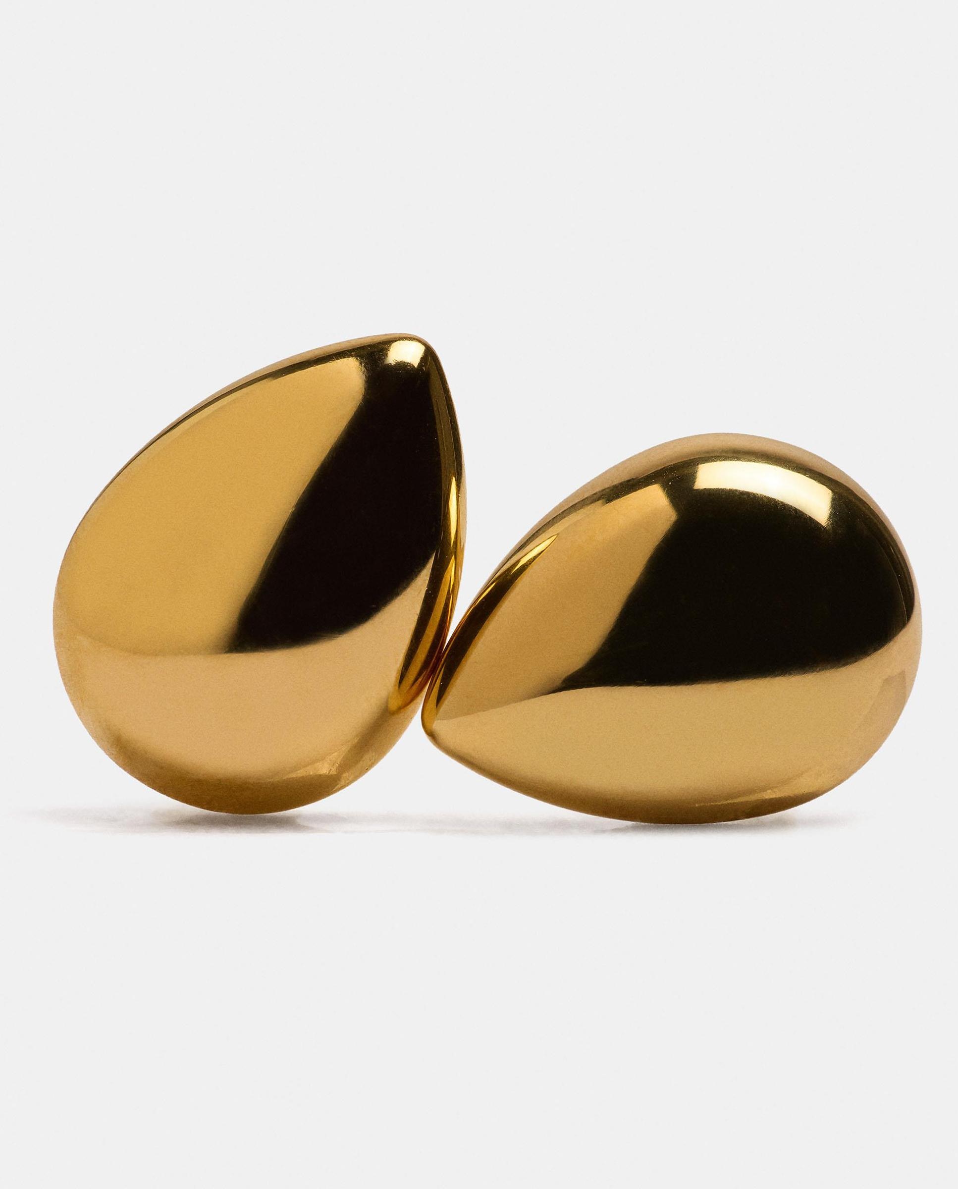 Pendientes de gota de de acero inoxidable - Parfois - Dorado Dorado-2