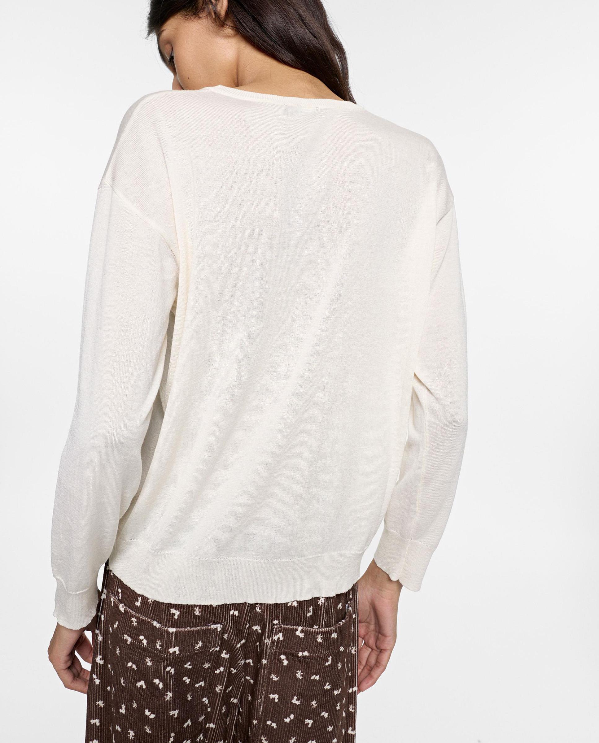 Jersey de mujer de manga larga en liso - Parfois - Crudo Crudo-4