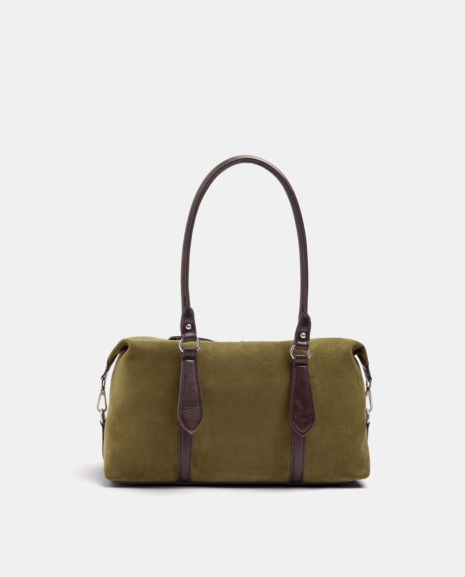 Bolso de hombro con cierre de cremallera en liso - Parfois - Kaki Kaki-1
